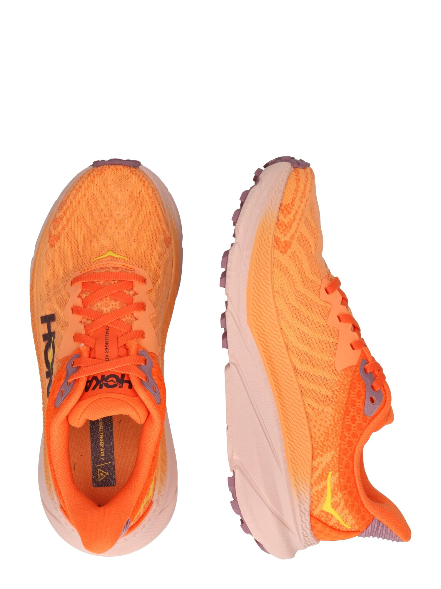 Hoka One One Sneaker de alergat 'CHALLENGER' galben / gri închis / portocaliu piersică / portocaliu deschis - Pled.ro