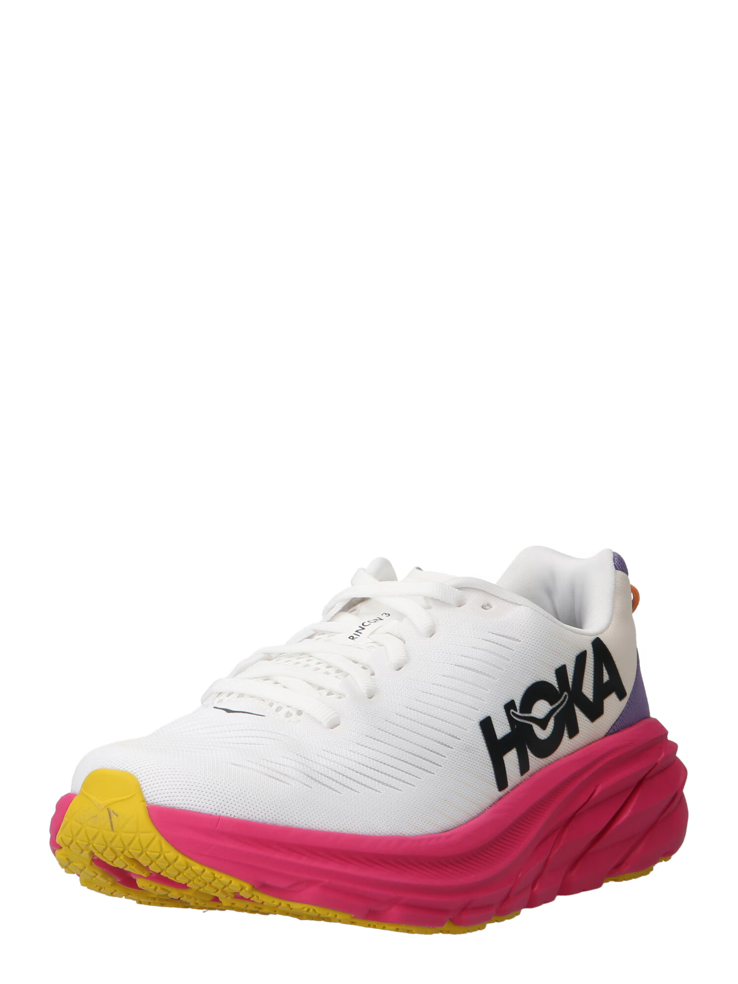 Hoka One One Sneaker de alergat 'Rincon 3' galben șofran / mov prună / magenta / negru / alb - Pled.ro