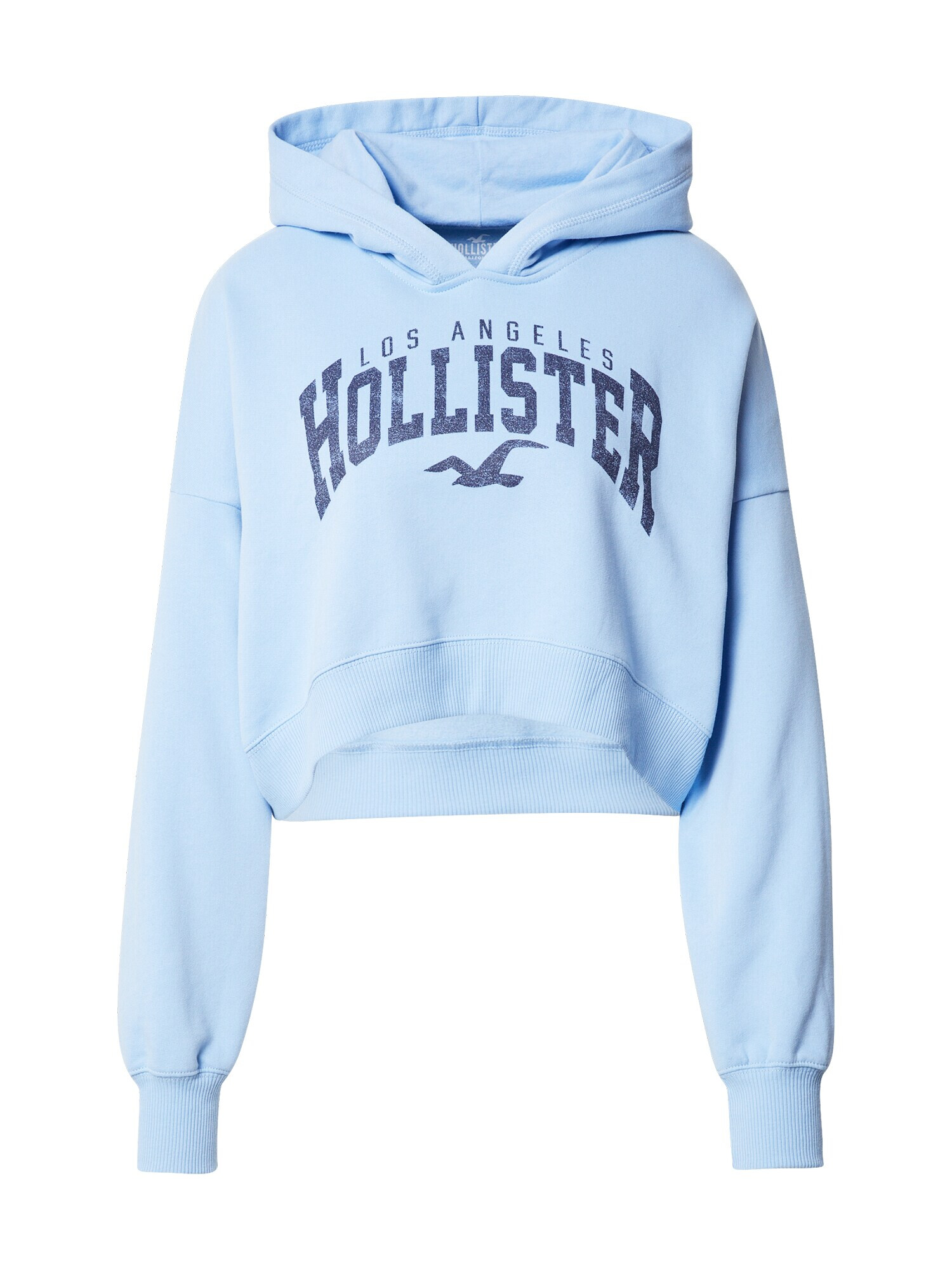 HOLLISTER Bluză de molton albastru deschis / albastru închis - Pled.ro