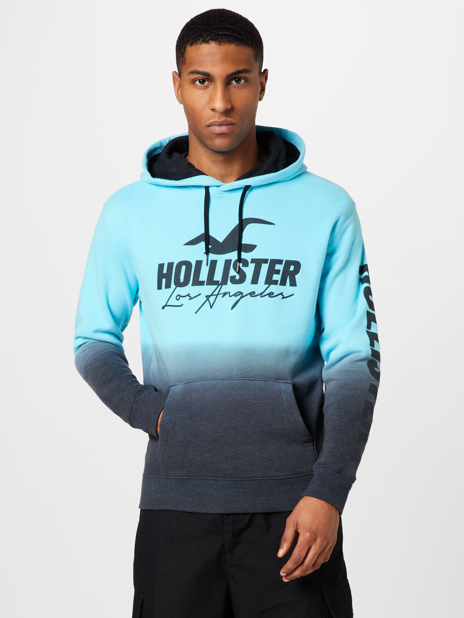 HOLLISTER Bluză de molton albastru noapte / albastru deschis - Pled.ro