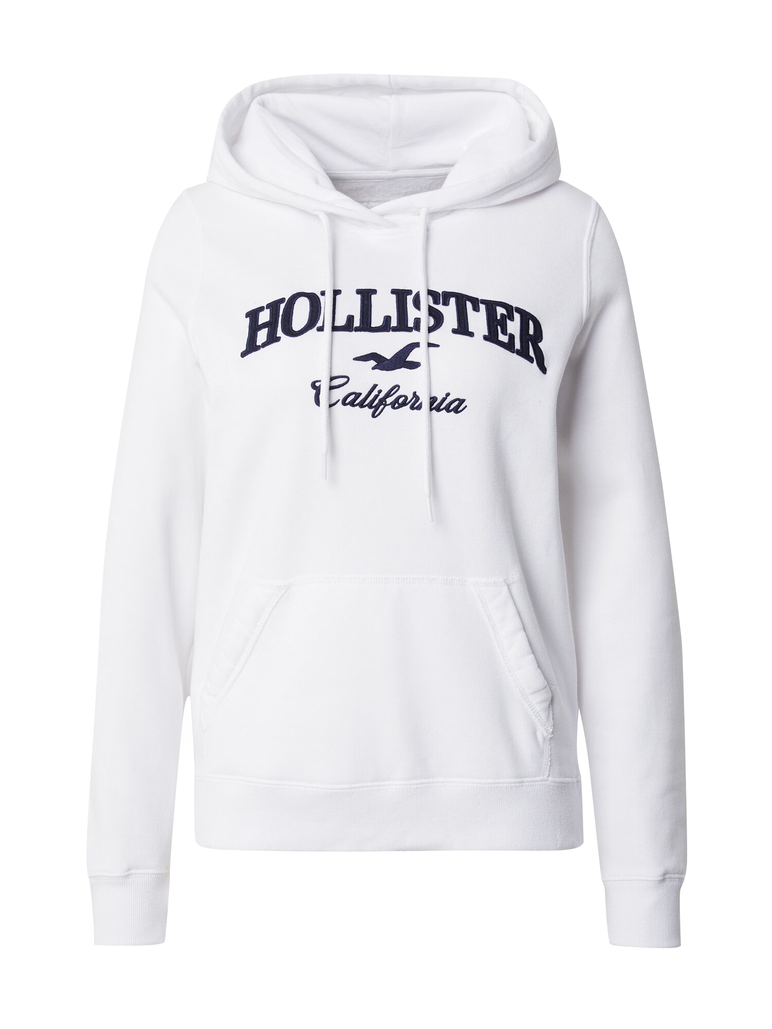 HOLLISTER Bluză de molton 'TECH CORE' bleumarin / alb - Pled.ro