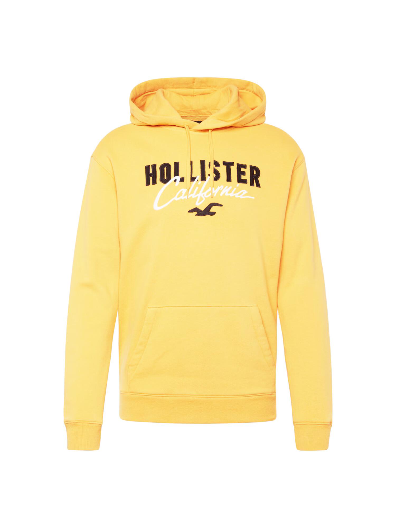 HOLLISTER Bluză de molton galben auriu / negru / alb - Pled.ro