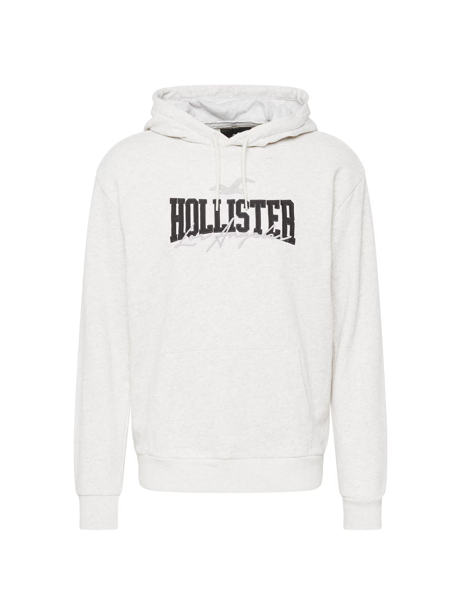 HOLLISTER Bluză de molton gri amestecat / negru - Pled.ro