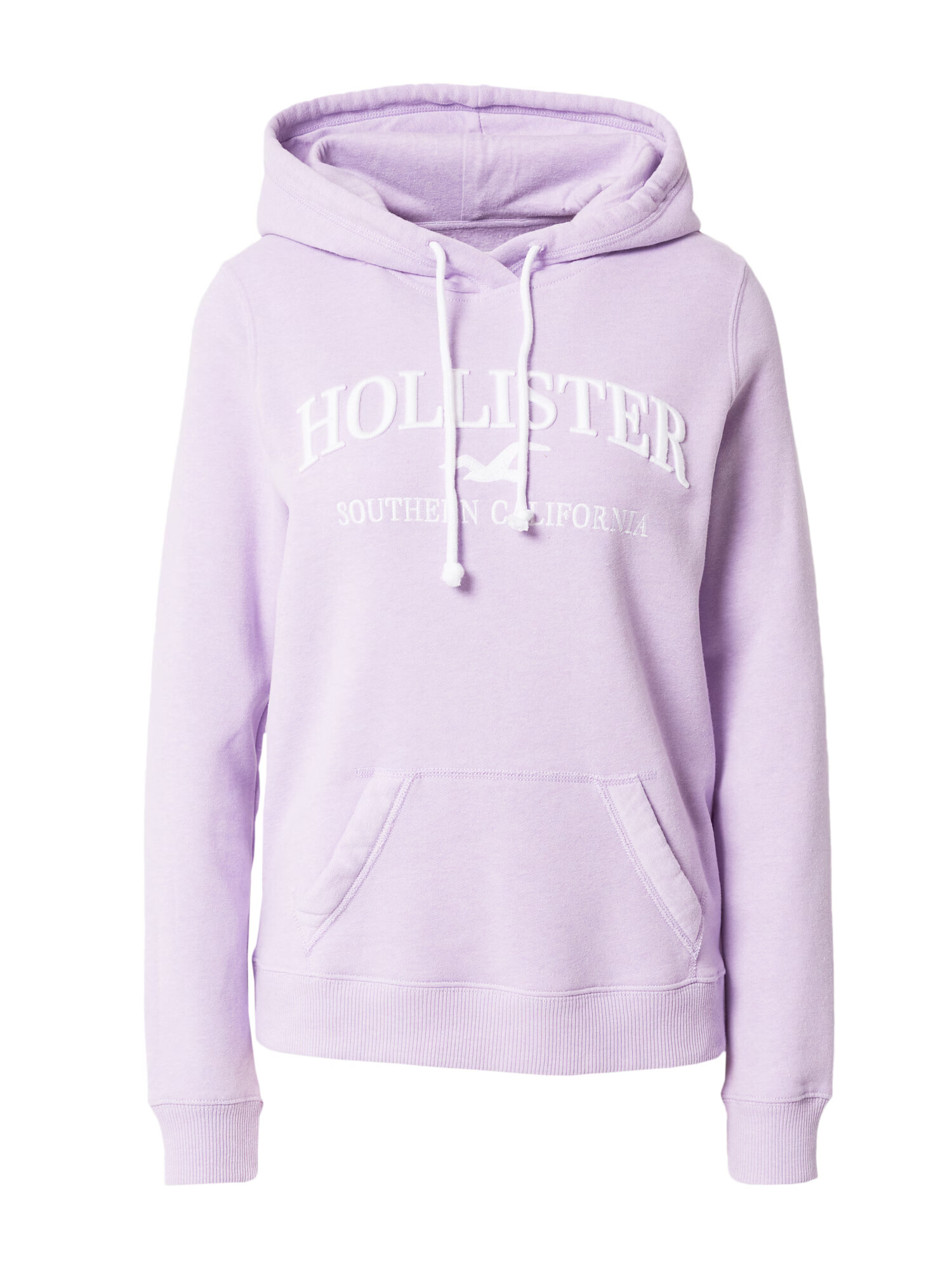 HOLLISTER Bluză de molton mov liliachiu / alb - Pled.ro