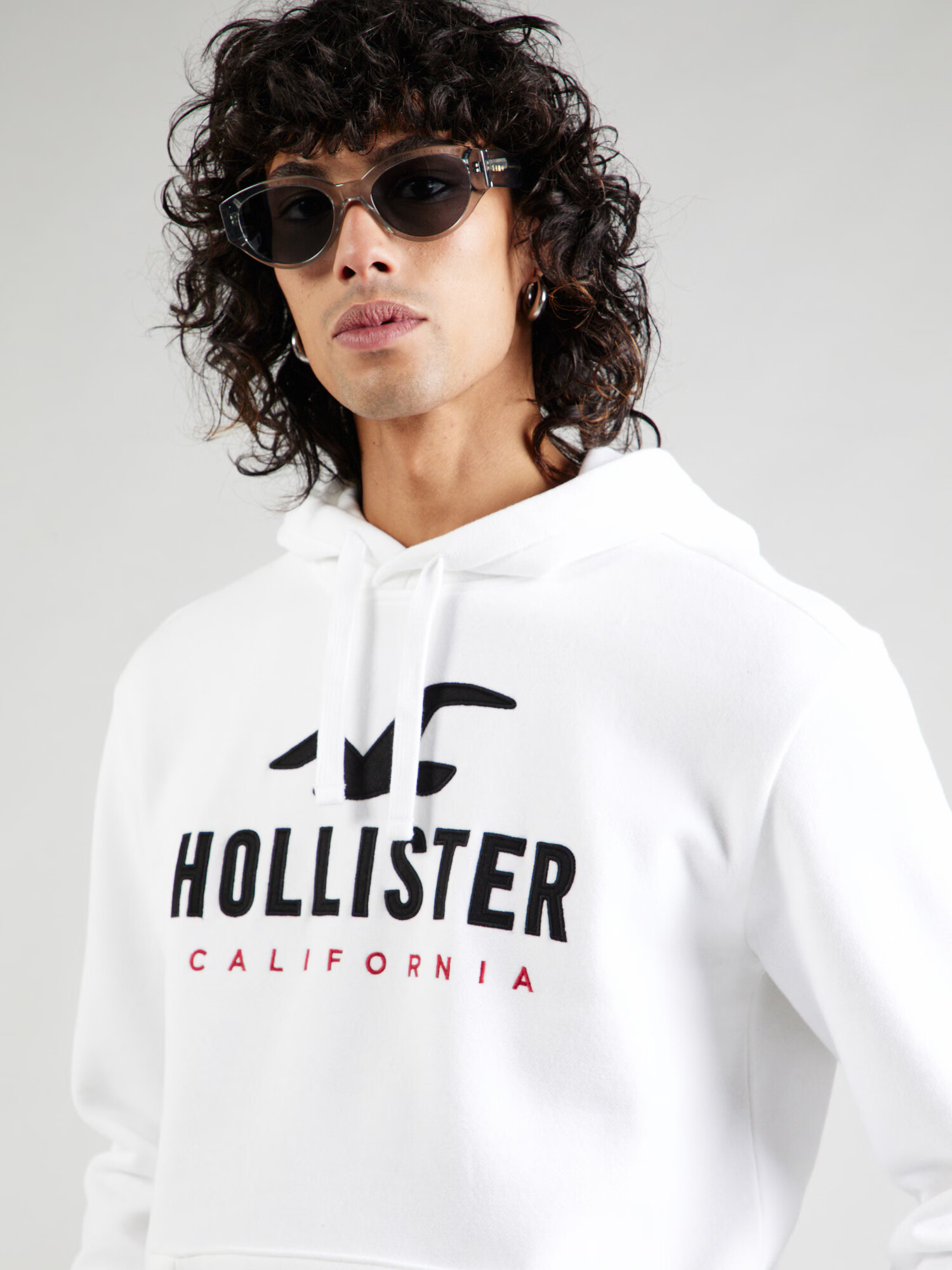 HOLLISTER Bluză de molton roșu / negru / alb - Pled.ro