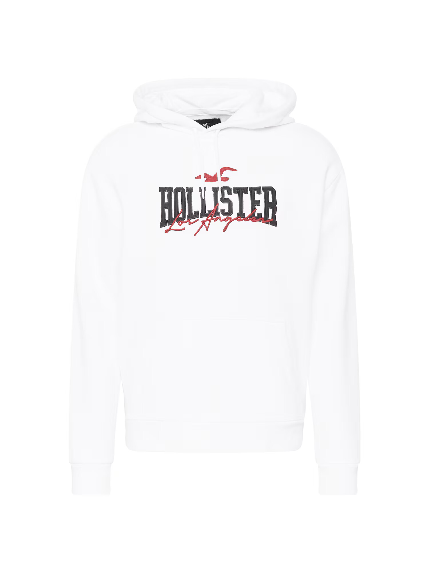 HOLLISTER Bluză de molton sângeriu / negru / alb - Pled.ro