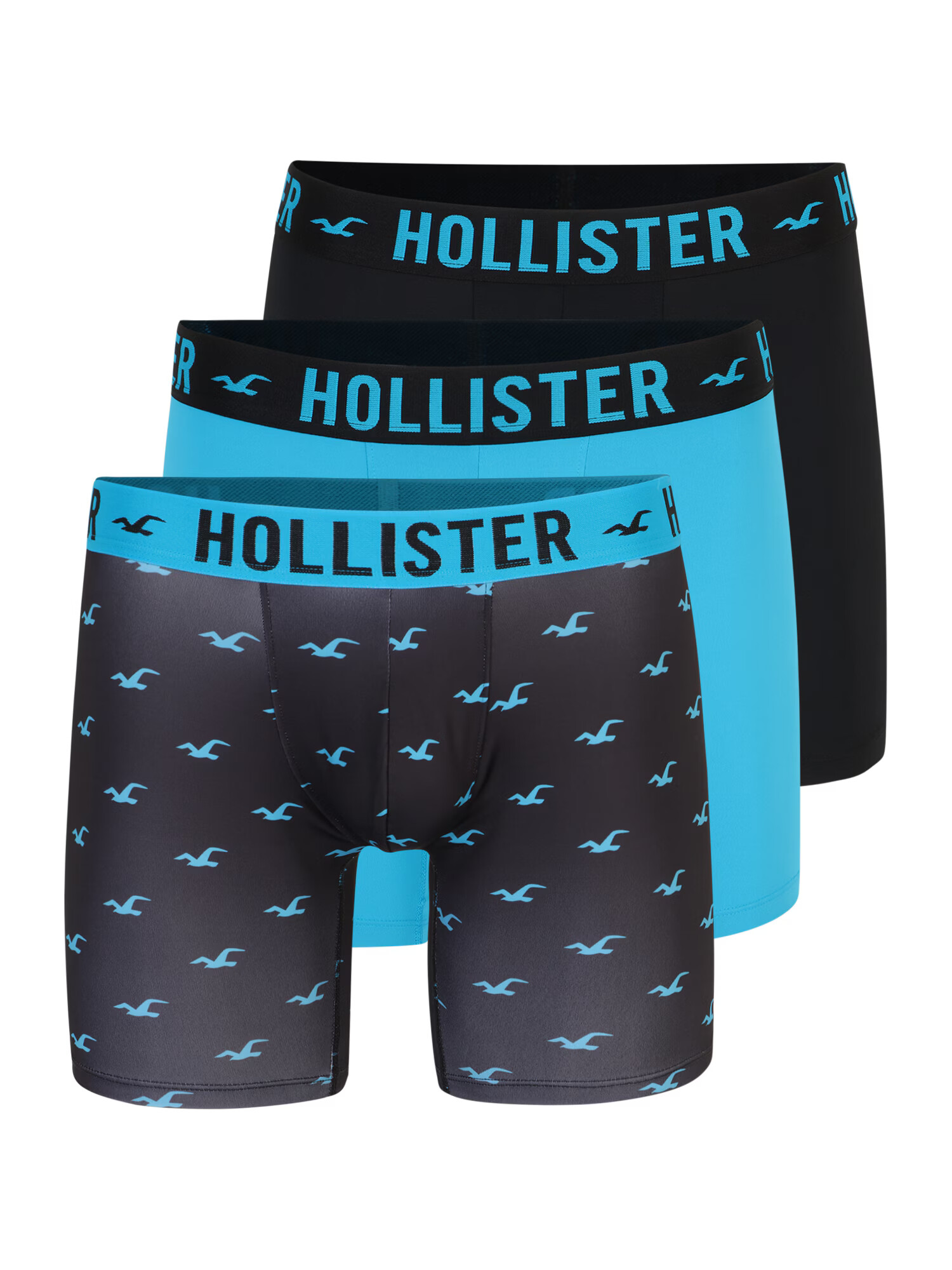 HOLLISTER Boxeri bleumarin / albastru aqua - Pled.ro