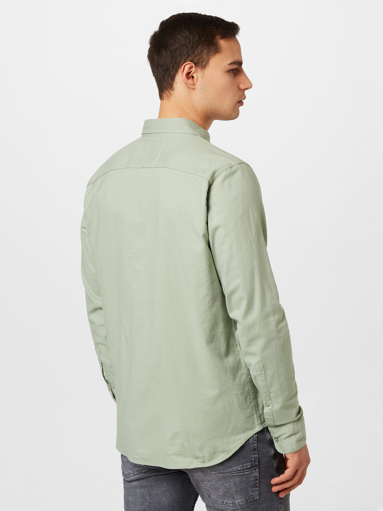 HOLLISTER Cămașă albastru închis / verde pastel - Pled.ro