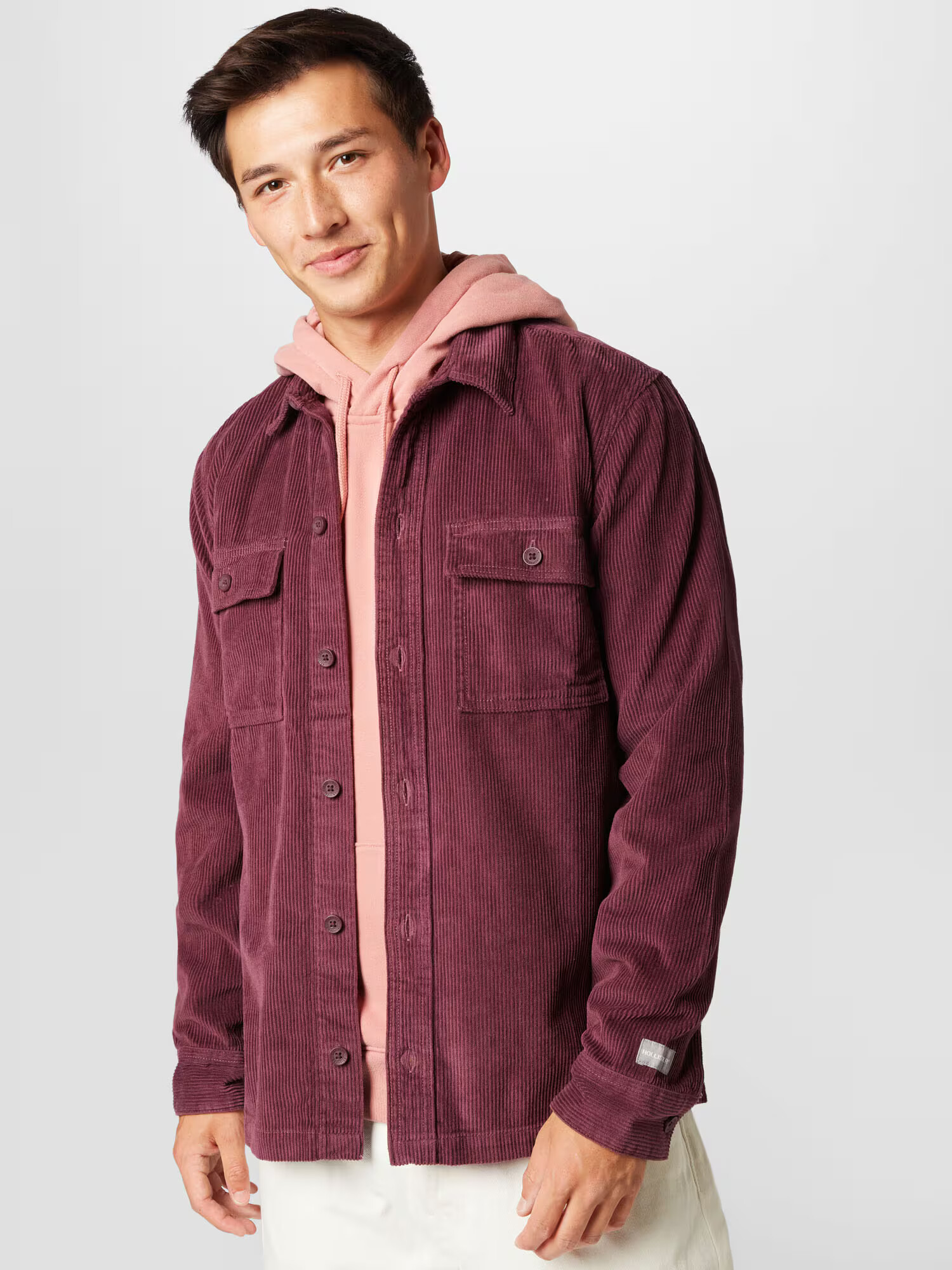 HOLLISTER Cămașă roșu burgundy - Pled.ro