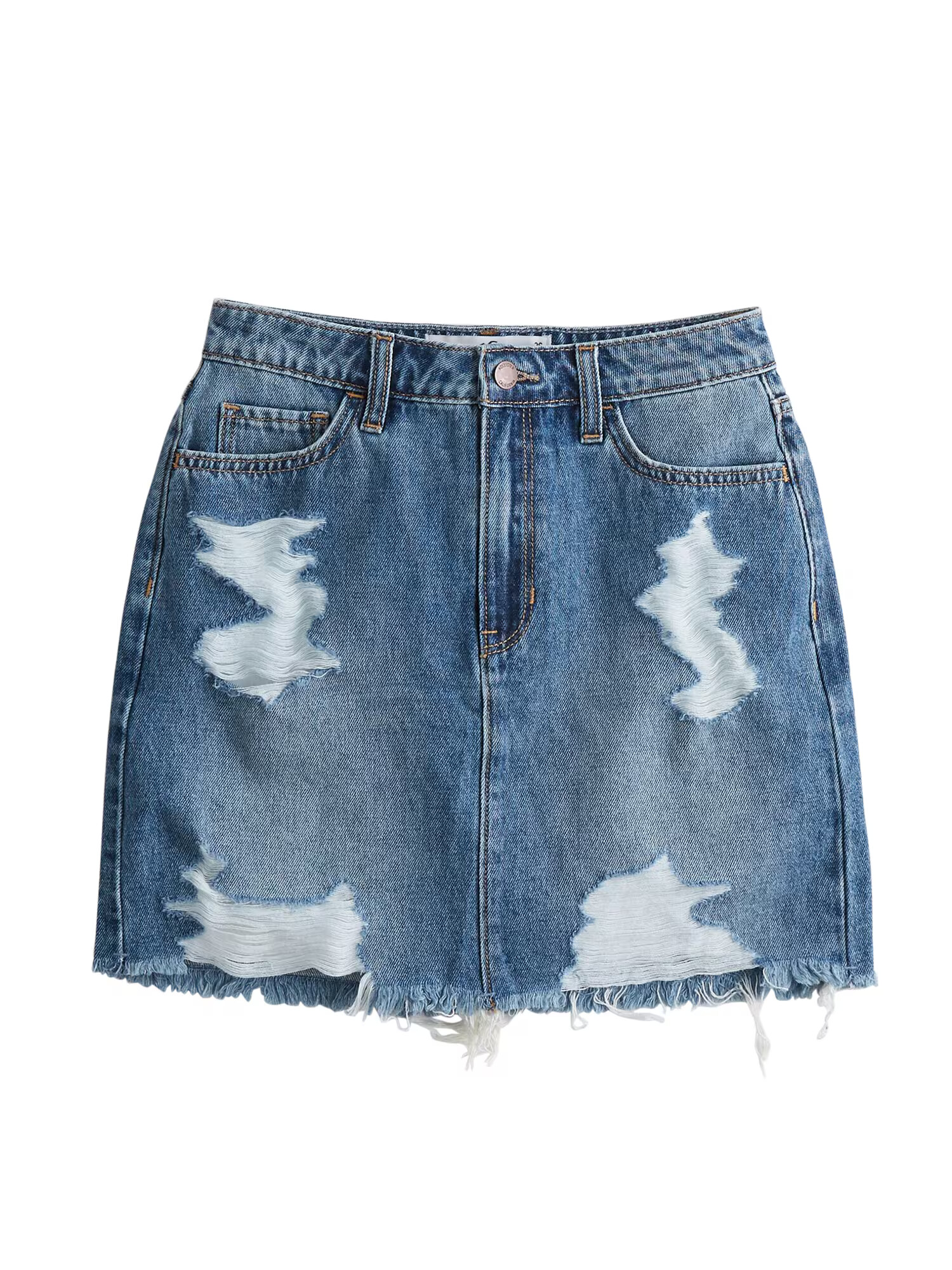 HOLLISTER Fustă 'Med' albastru denim - Pled.ro