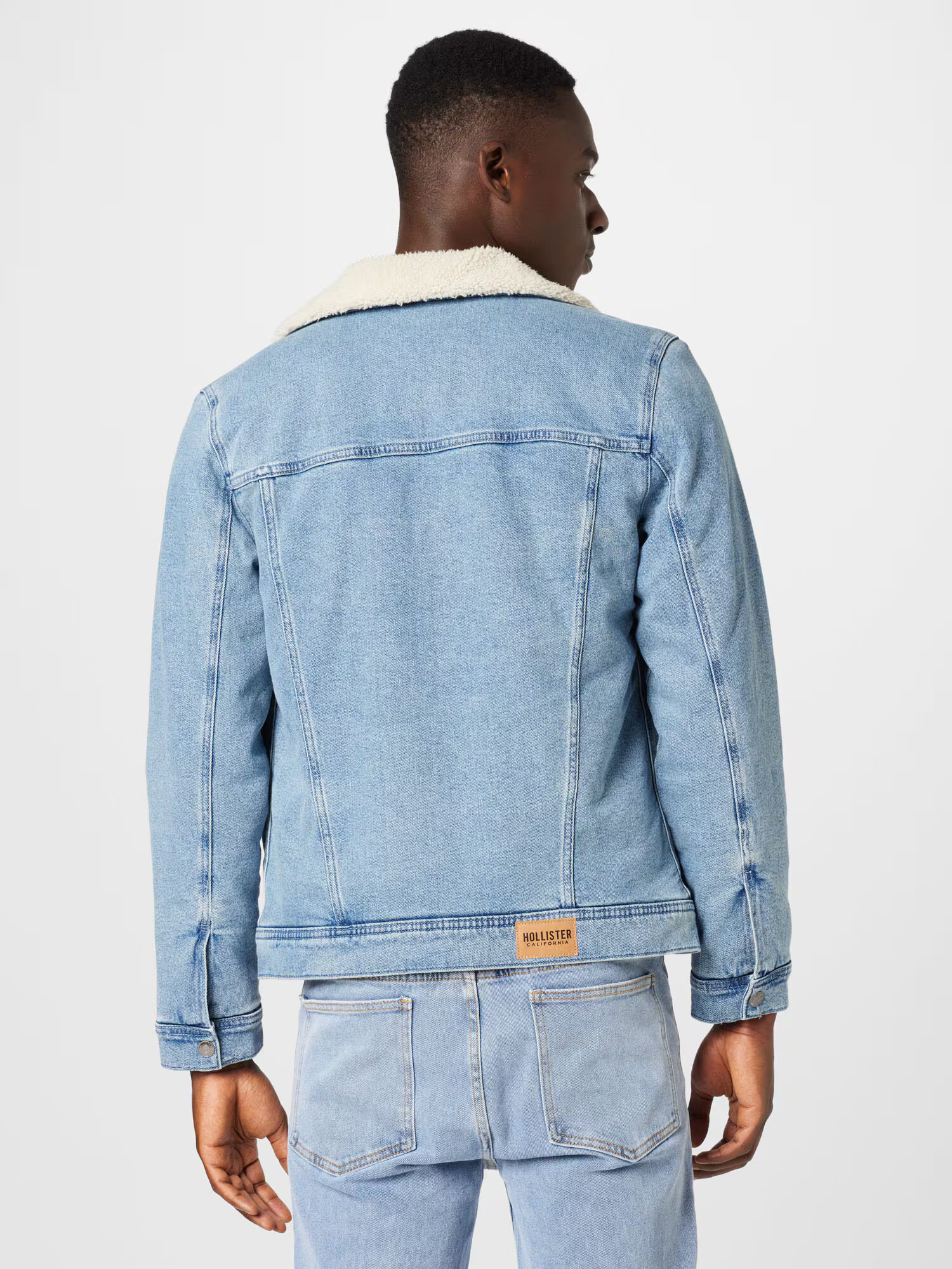 HOLLISTER Geacă de primăvară-toamnă crem / albastru denim - Pled.ro