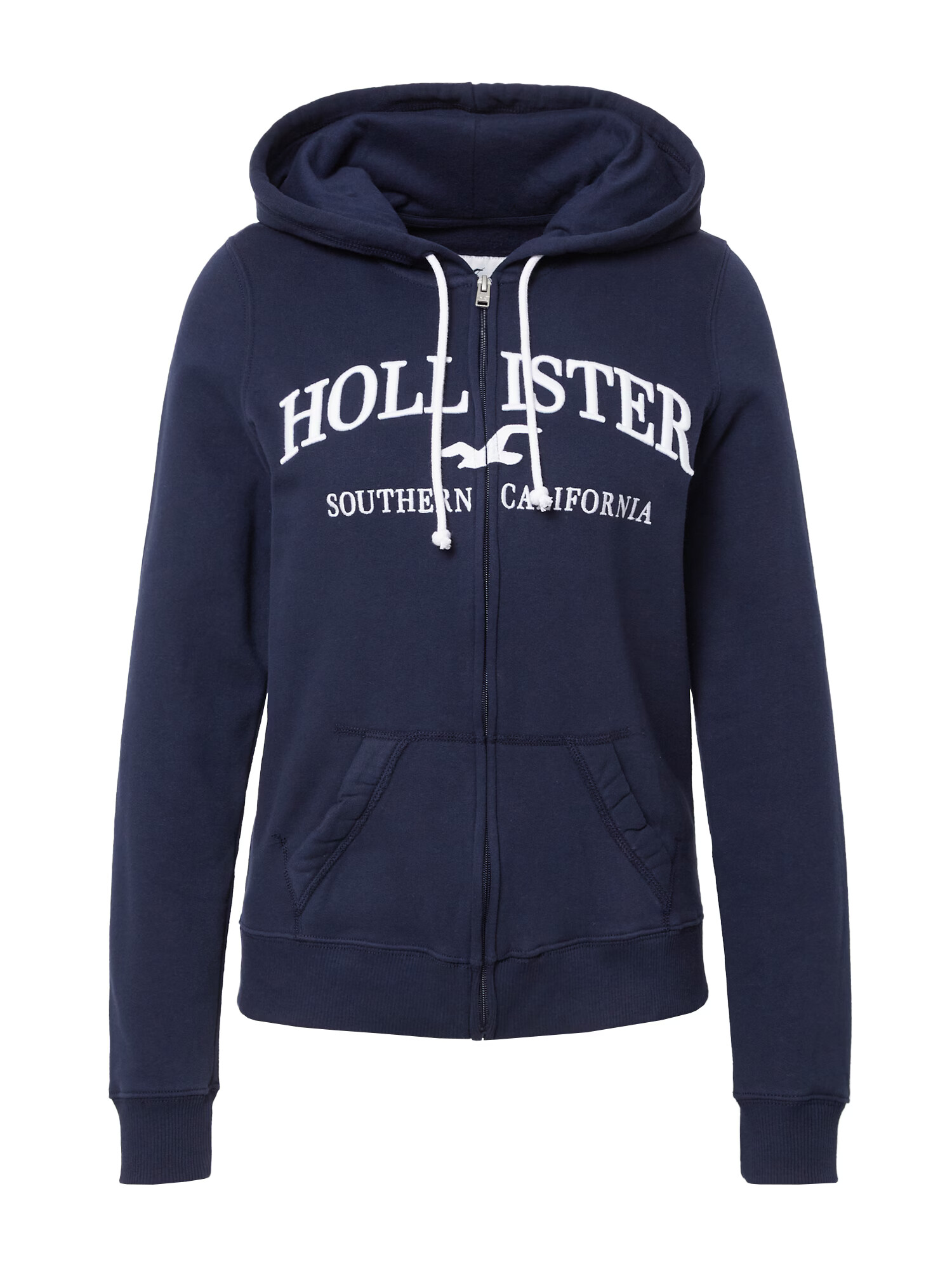 HOLLISTER Hanorac bleumarin / alb - Pled.ro