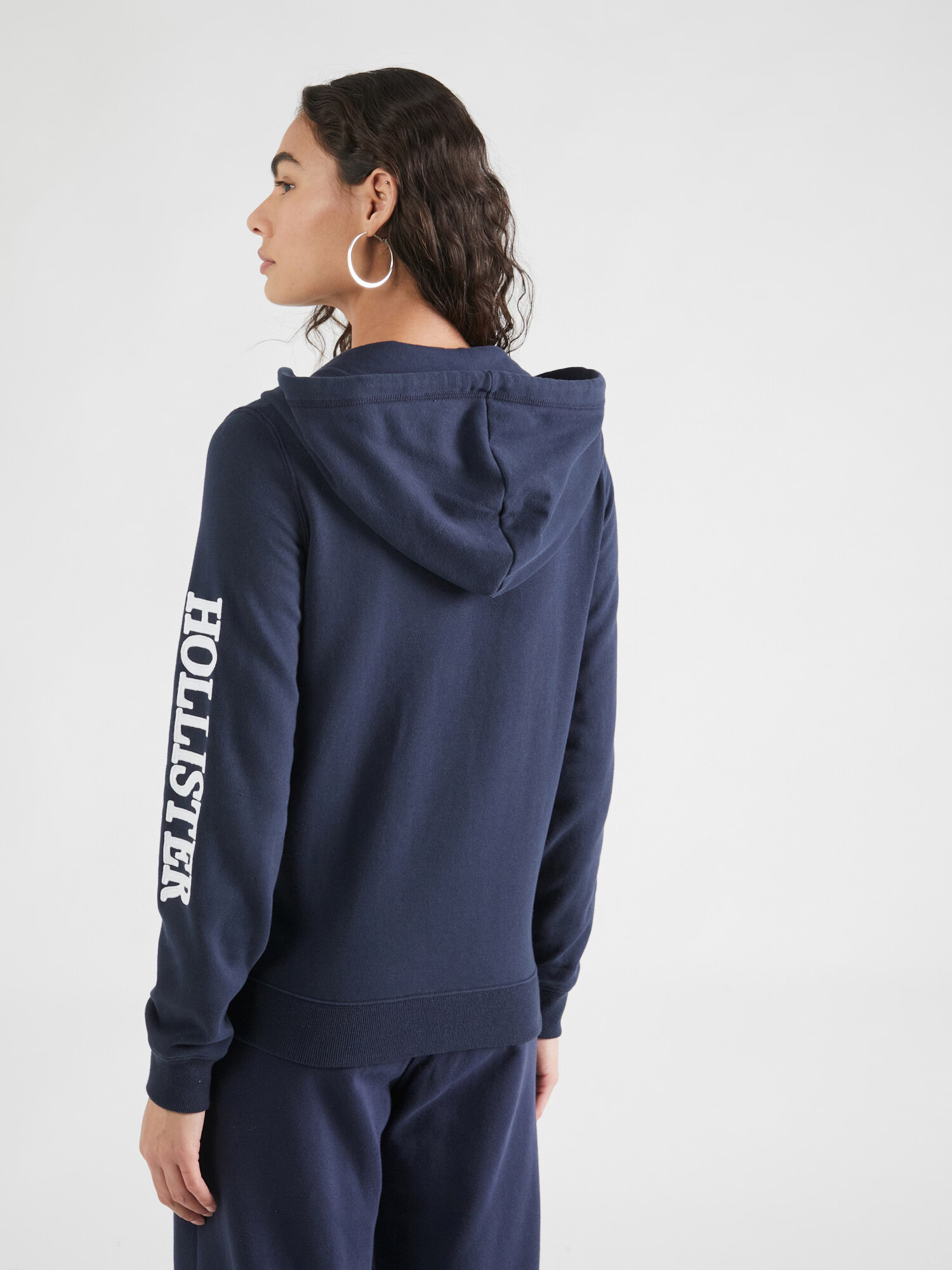 HOLLISTER Hanorac bleumarin / alb - Pled.ro