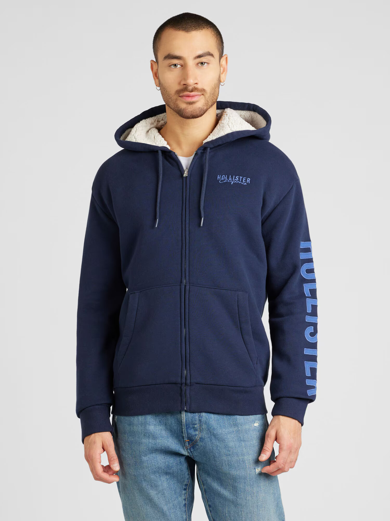 HOLLISTER Hanorac bleumarin / albastru deschis - Pled.ro