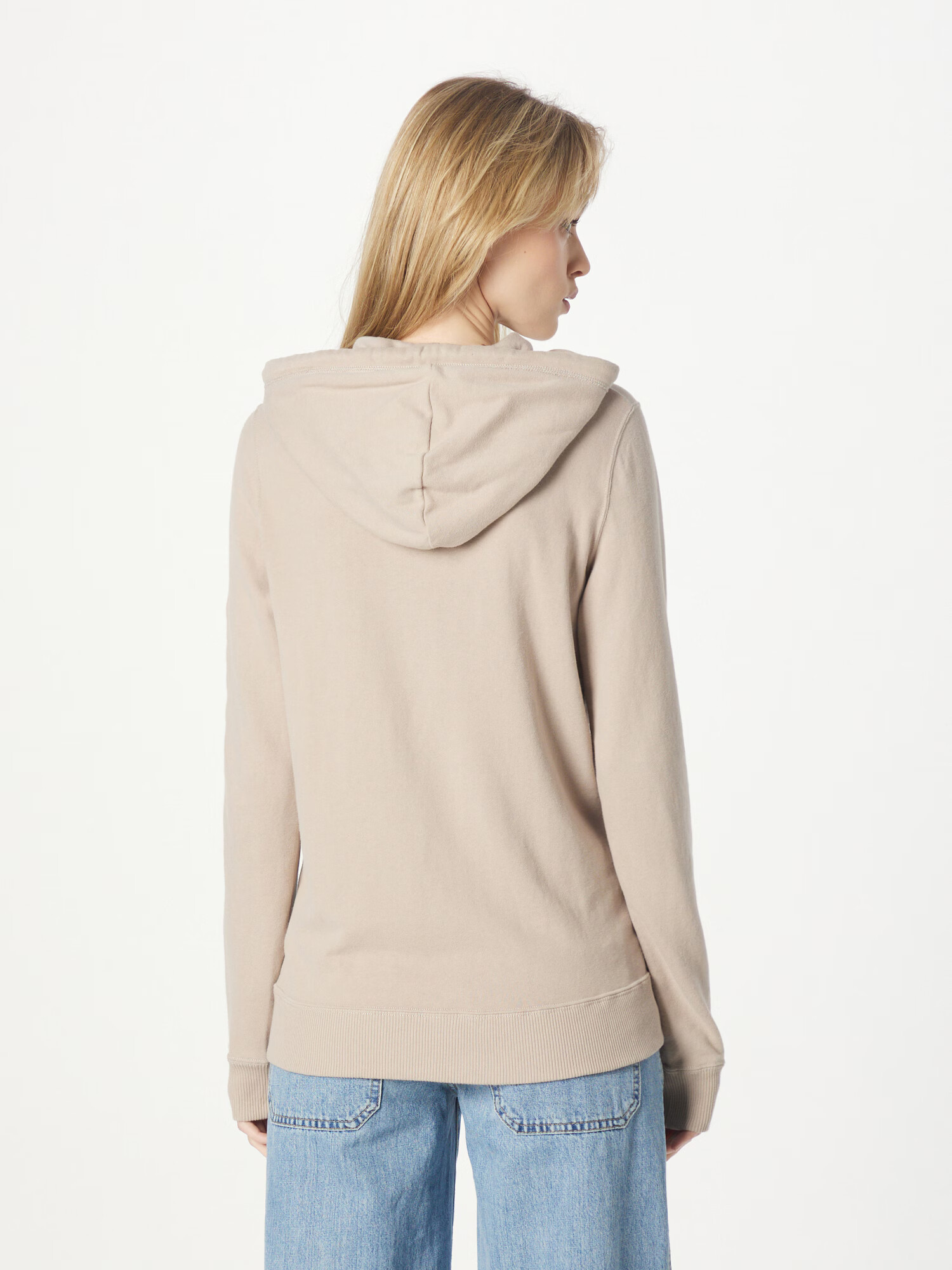 HOLLISTER Hanorac gri taupe / alb murdar - Pled.ro