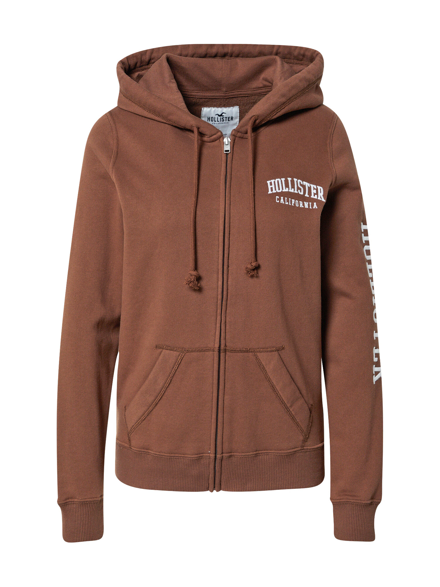 HOLLISTER Hanorac maro / alb - Pled.ro