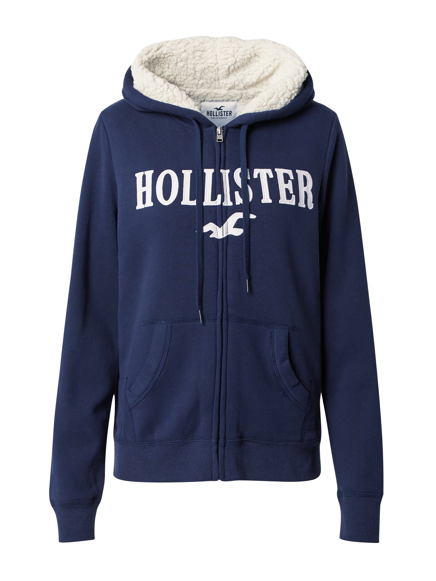 HOLLISTER Hanorac 'TECH CORE' bleumarin / alb murdar - Pled.ro