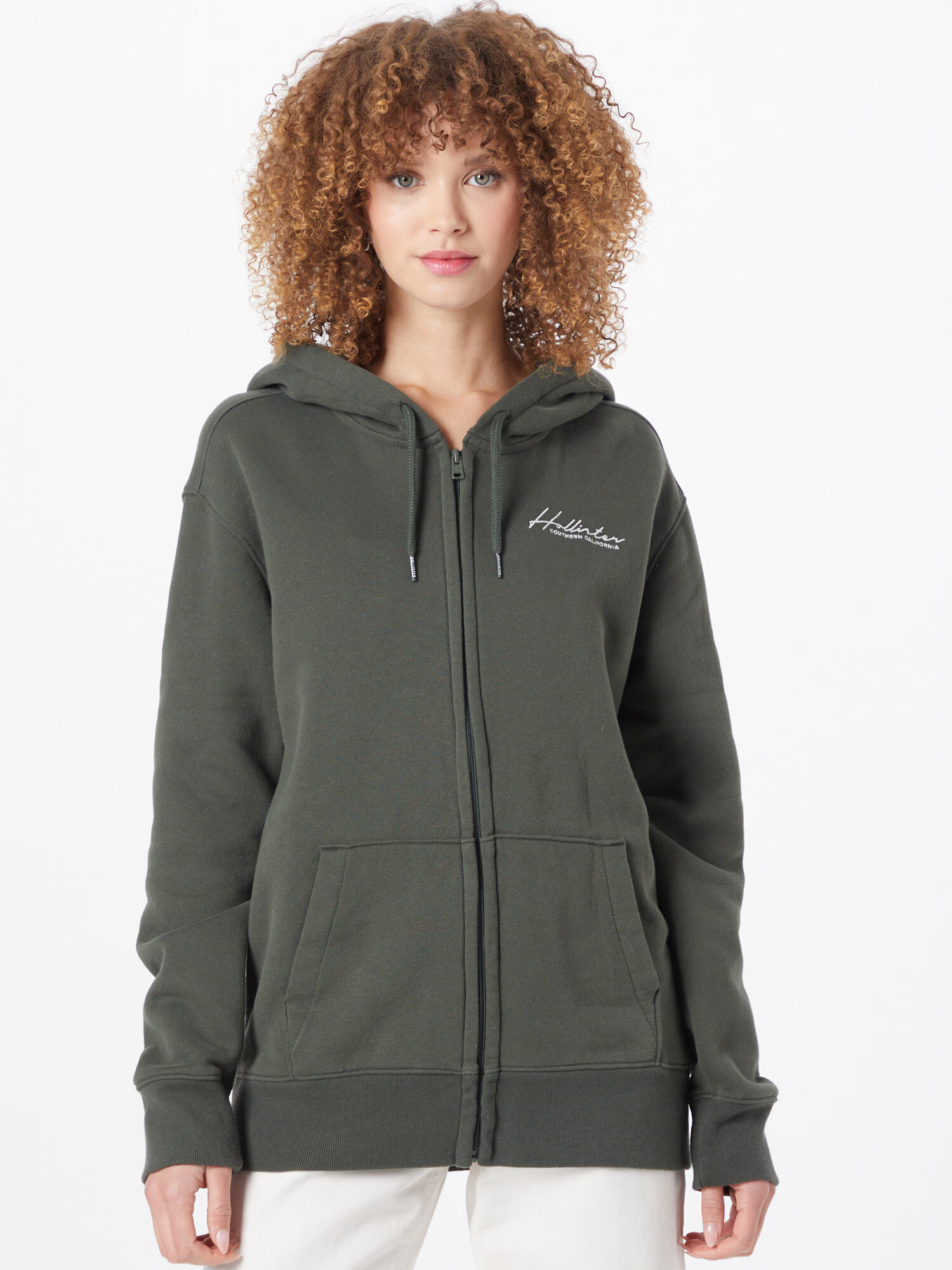 HOLLISTER Hanorac verde - Pled.ro