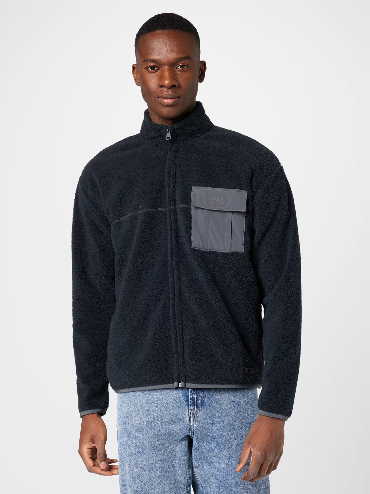 HOLLISTER Jachetă fleece 'EXTERIOR' negru - Pled.ro