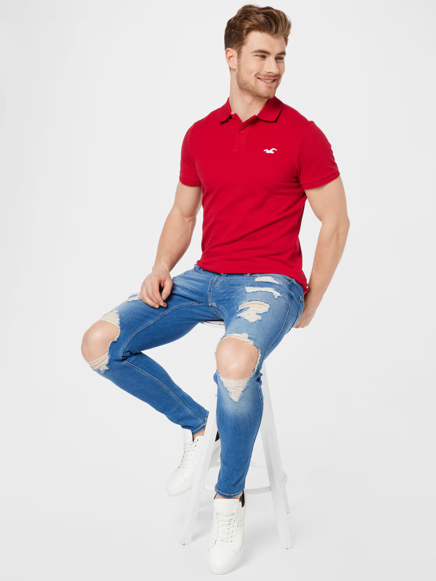 HOLLISTER Jeans albastru - Pled.ro