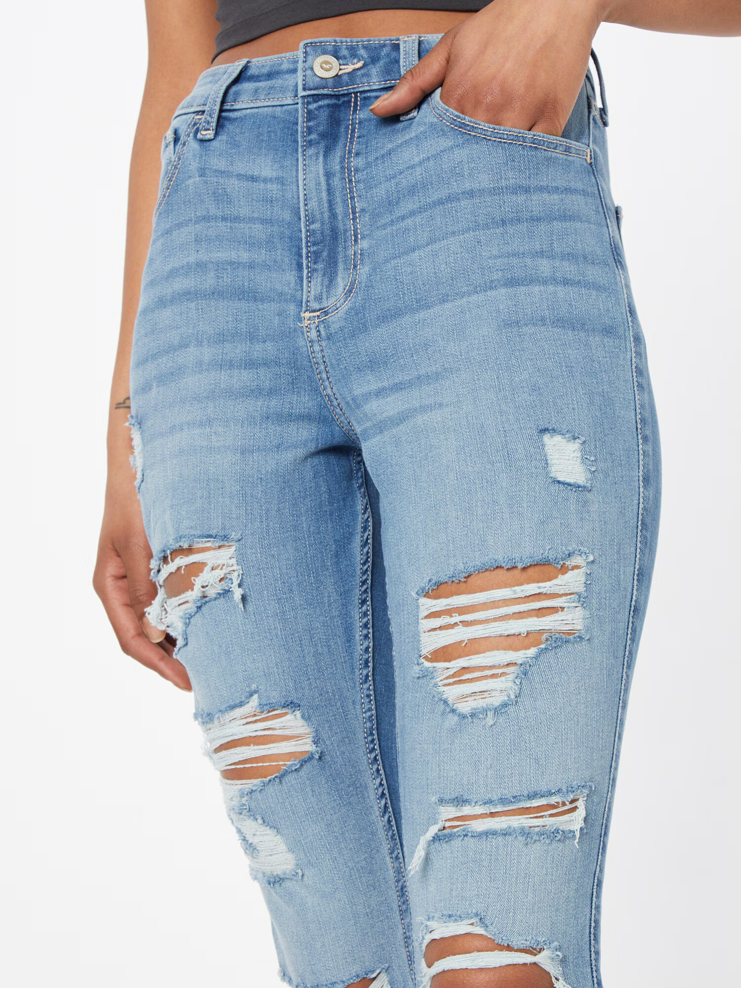 HOLLISTER Jeans albastru denim - Pled.ro