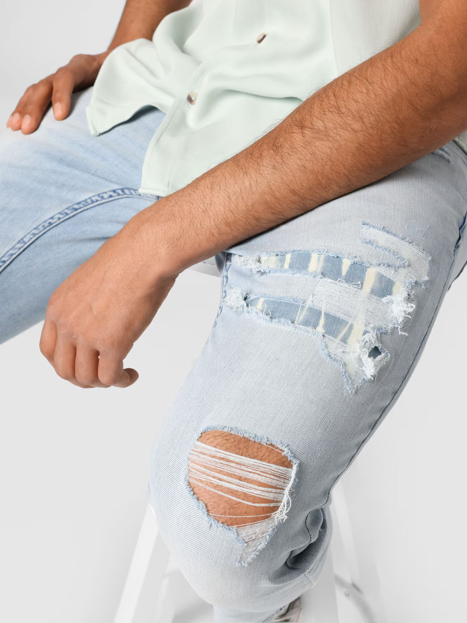 HOLLISTER Jeans albastru denim - Pled.ro