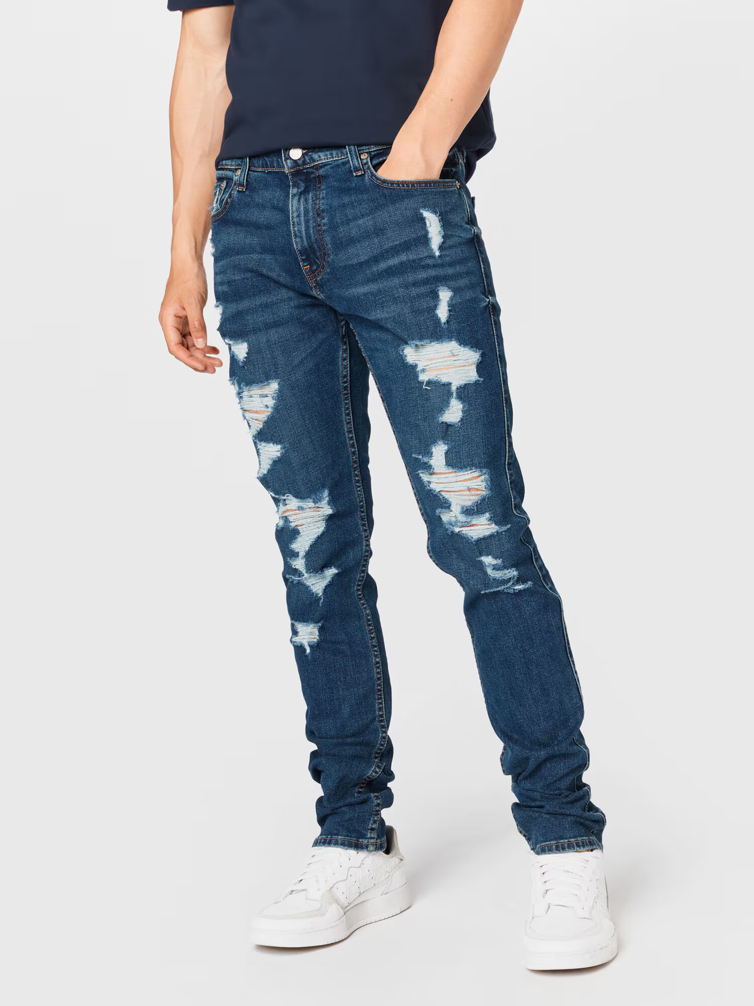 HOLLISTER Jeans albastru denim - Pled.ro