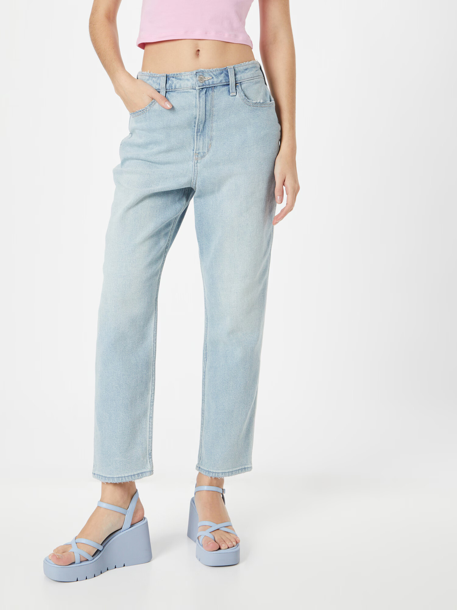 HOLLISTER Jeans albastru deschis - Pled.ro