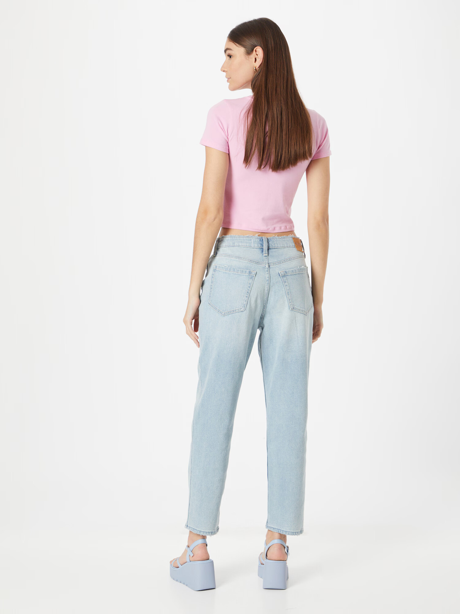 HOLLISTER Jeans albastru deschis - Pled.ro