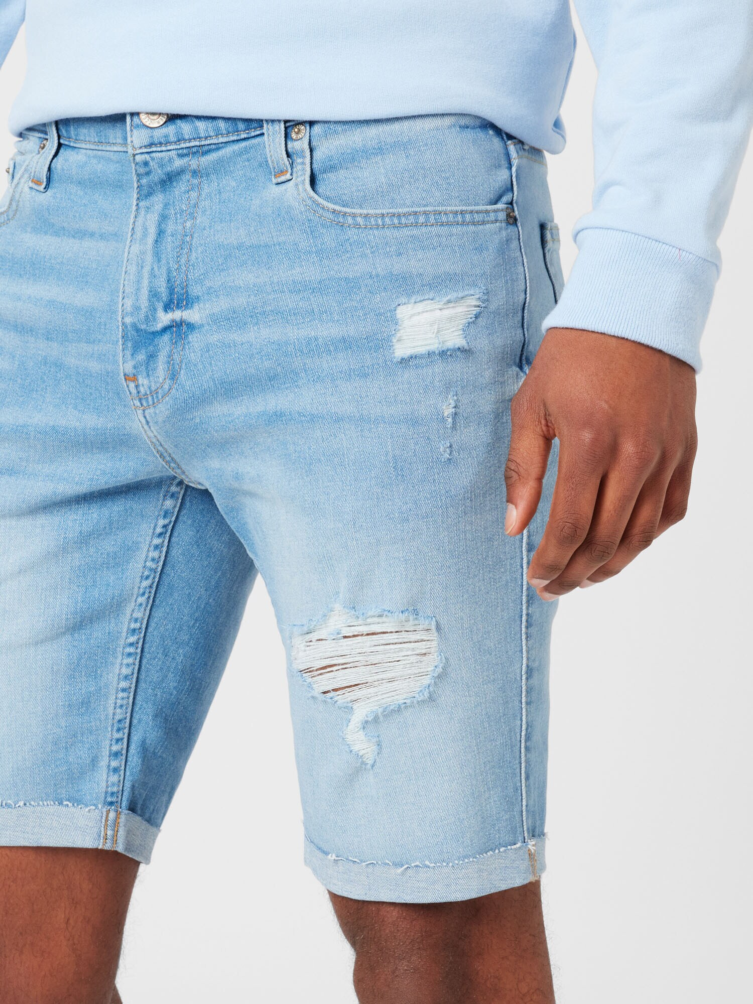 HOLLISTER Jeans albastru deschis - Pled.ro