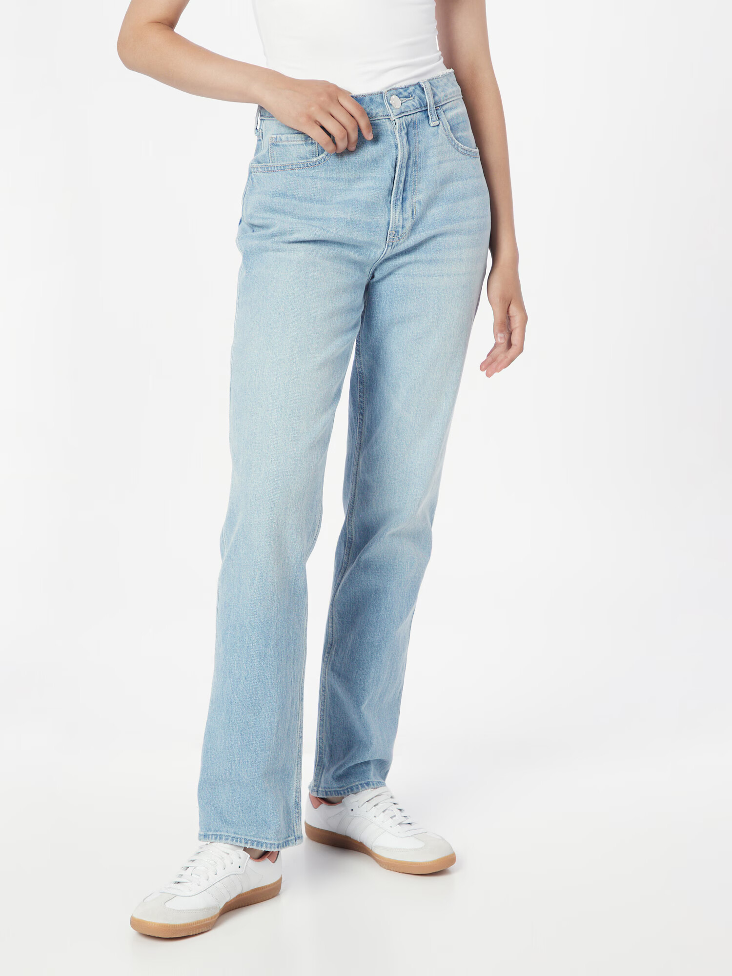 HOLLISTER Jeans albastru deschis - Pled.ro