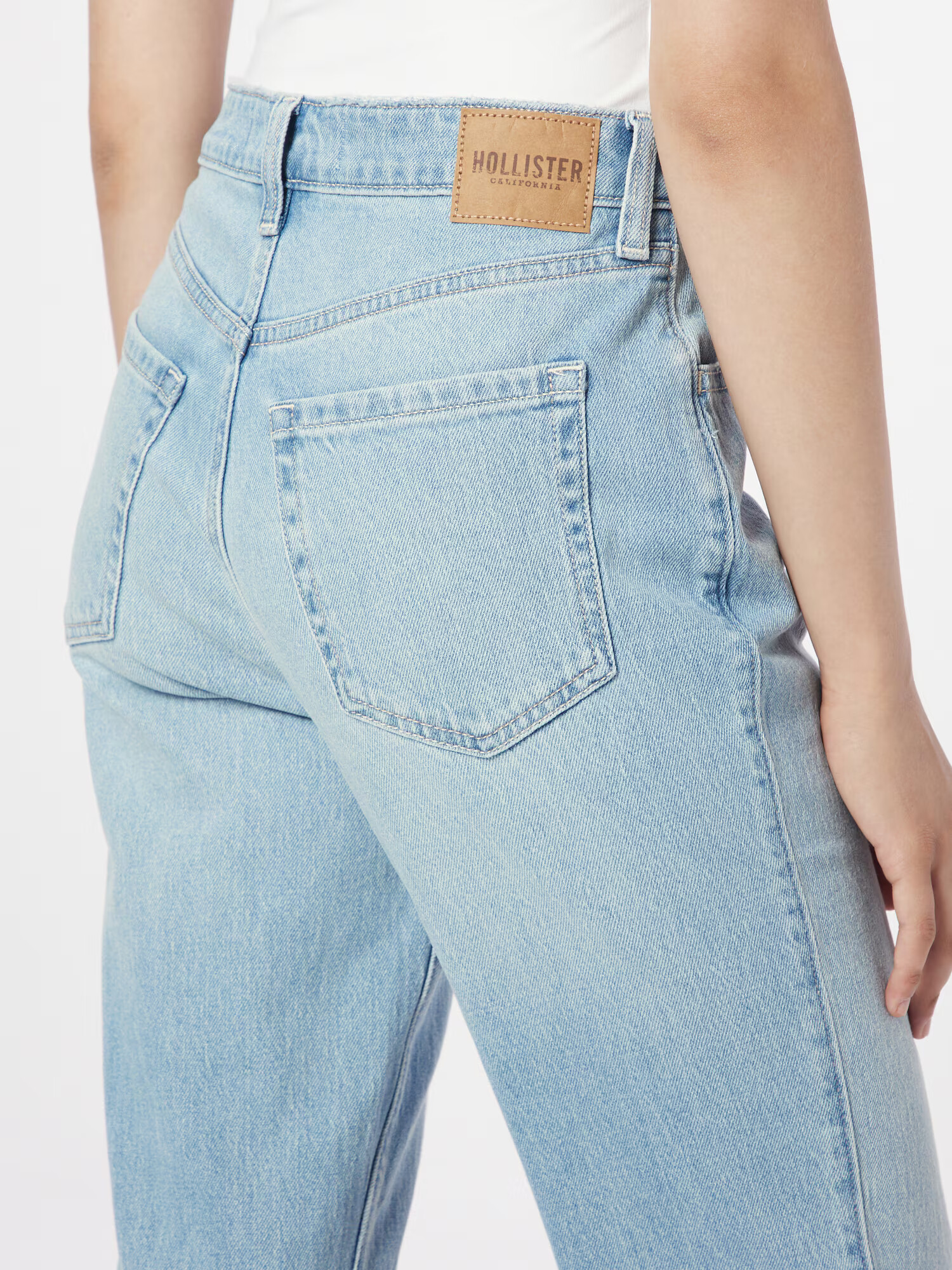 HOLLISTER Jeans albastru deschis - Pled.ro