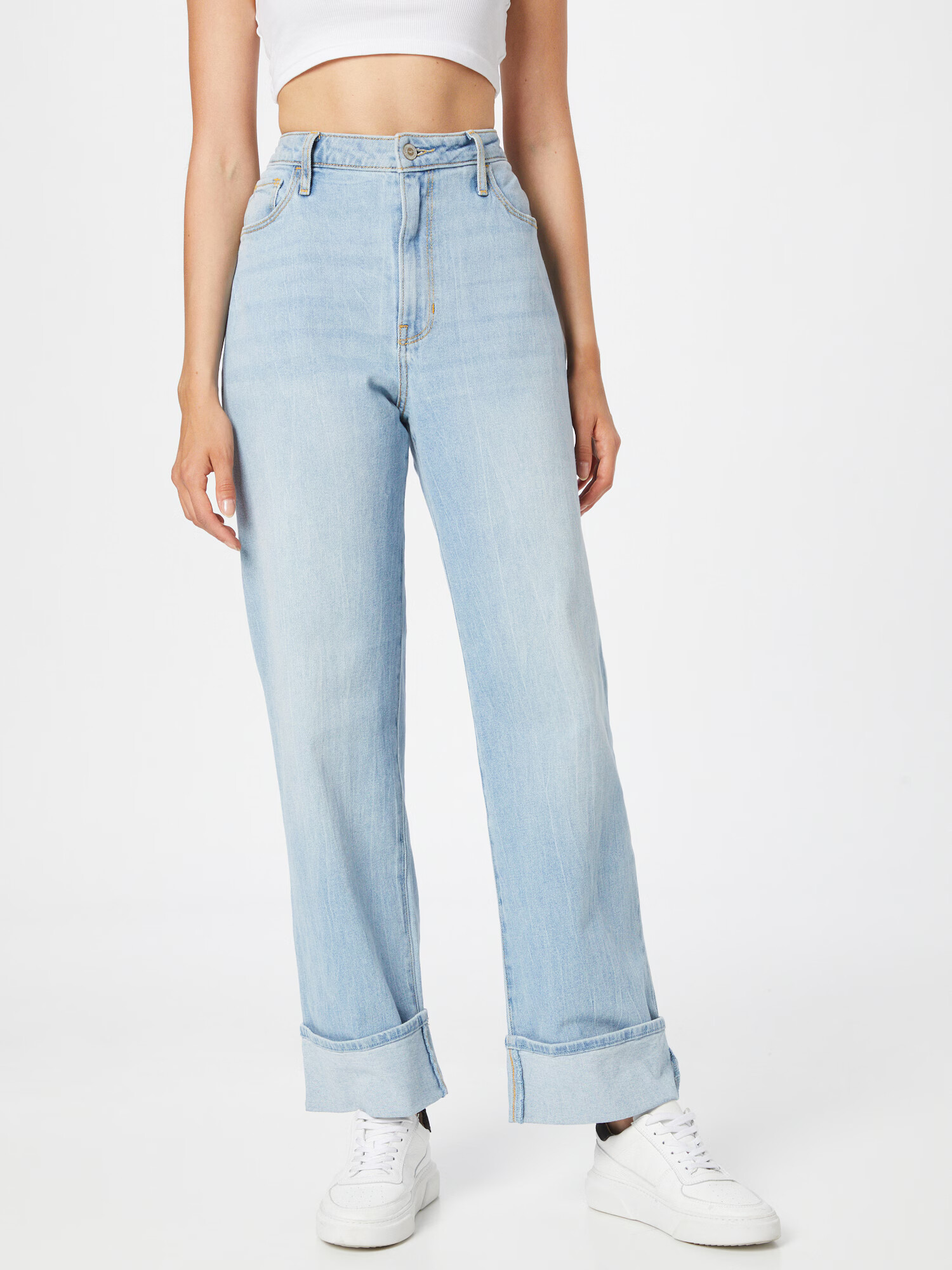 HOLLISTER Jeans albastru deschis - Pled.ro