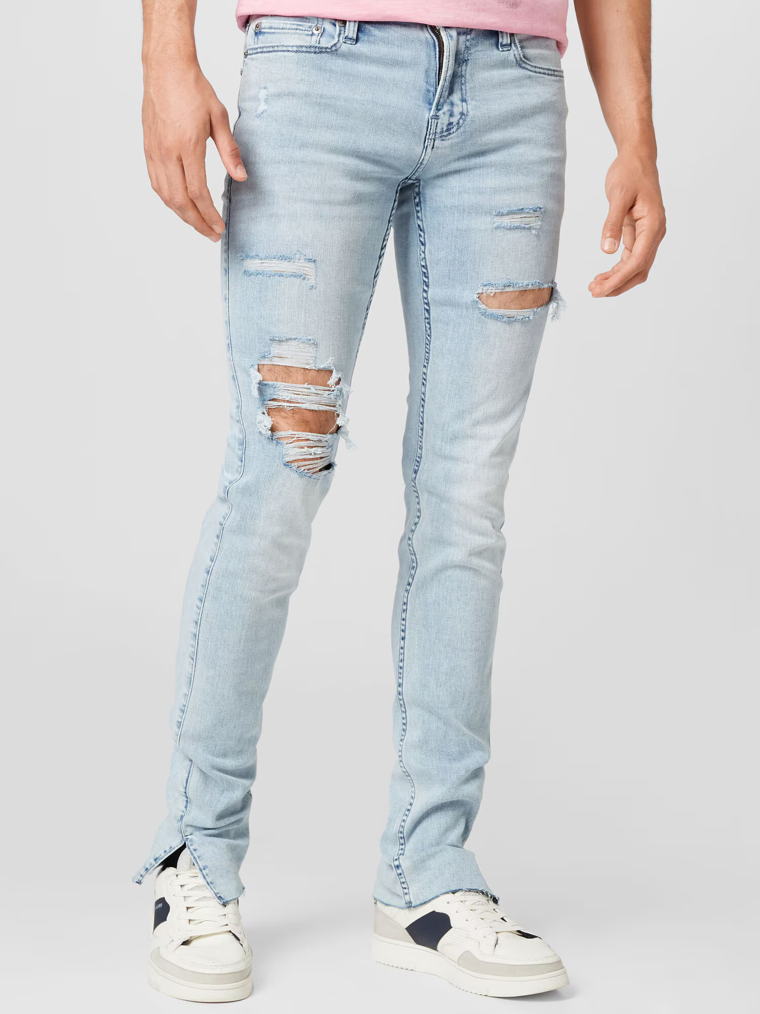 HOLLISTER Jeans albastru deschis - Pled.ro