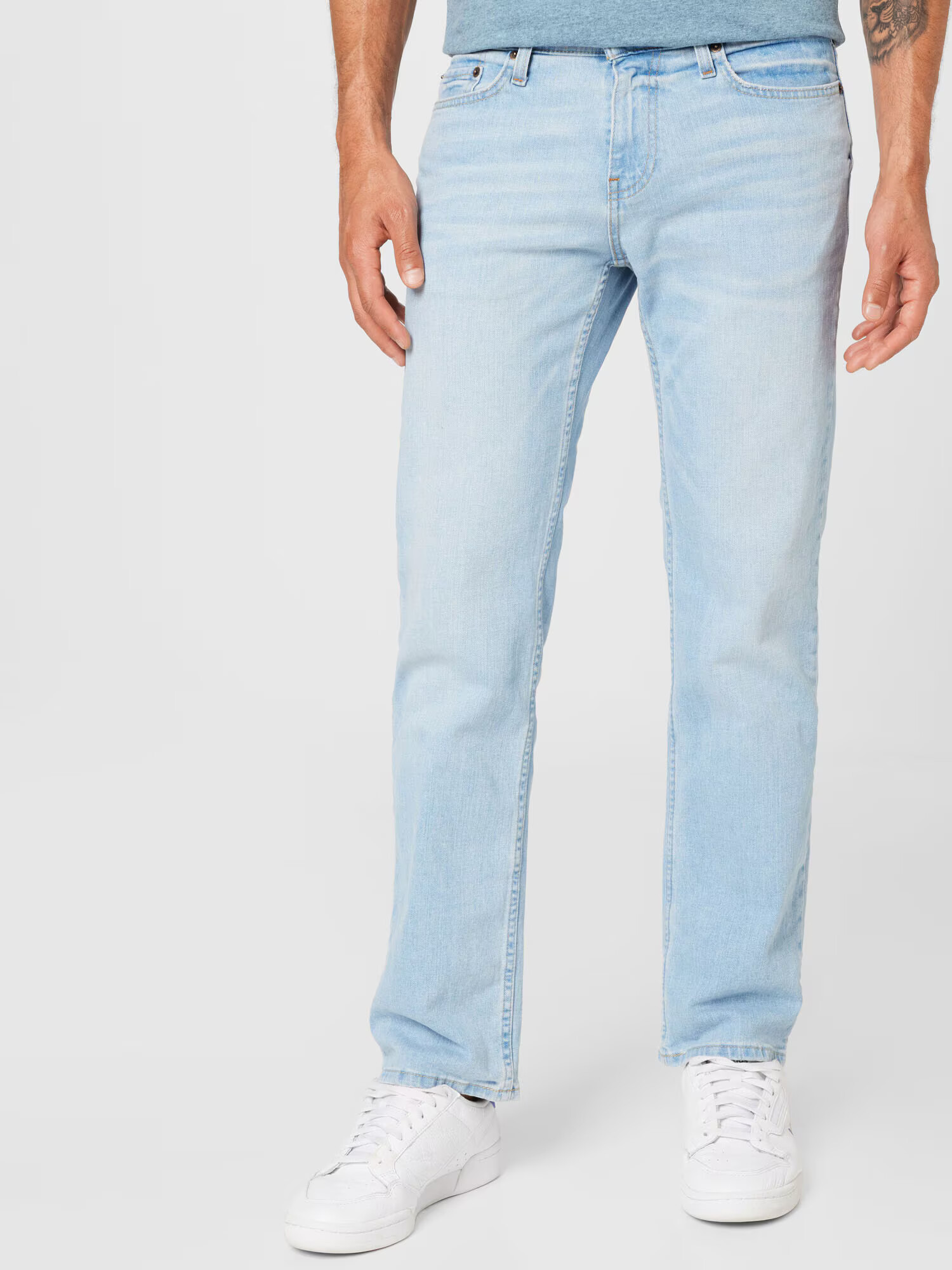 HOLLISTER Jeans albastru deschis - Pled.ro