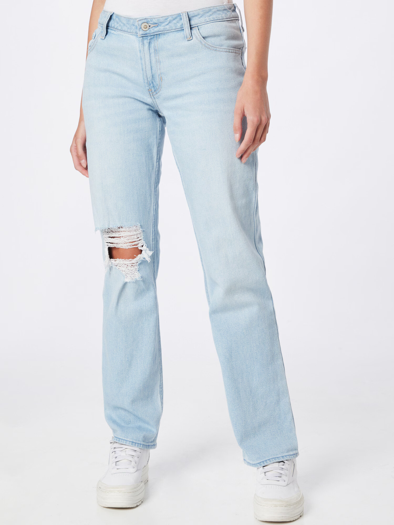 HOLLISTER Jeans albastru deschis - Pled.ro