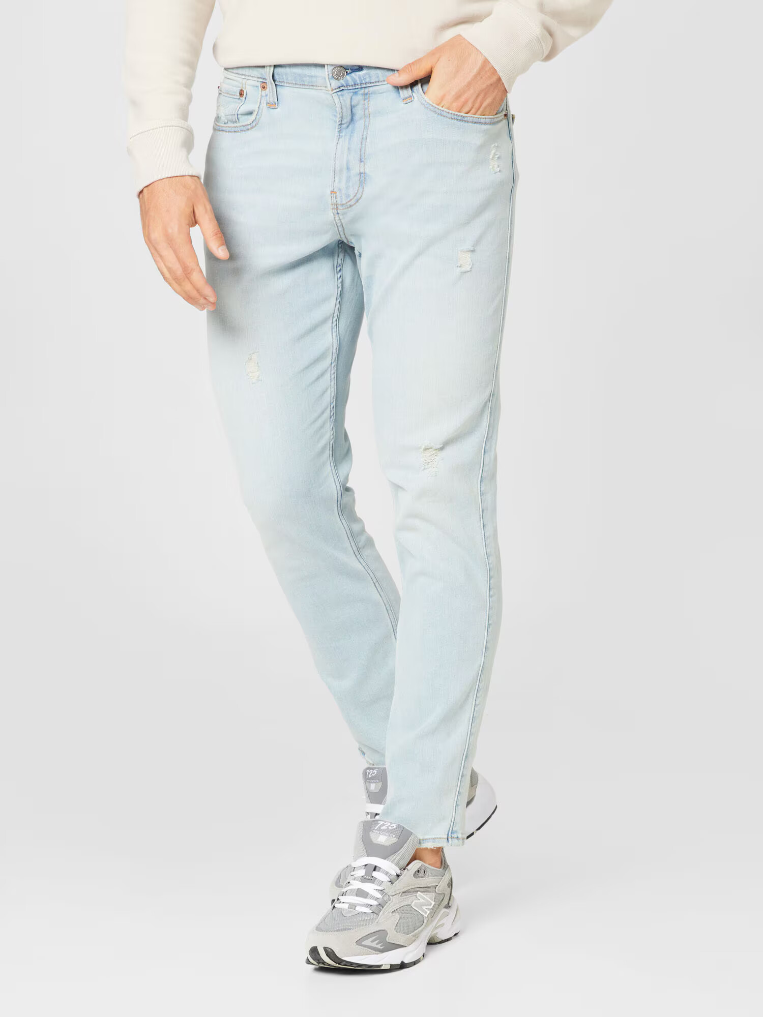 HOLLISTER Jeans albastru deschis - Pled.ro