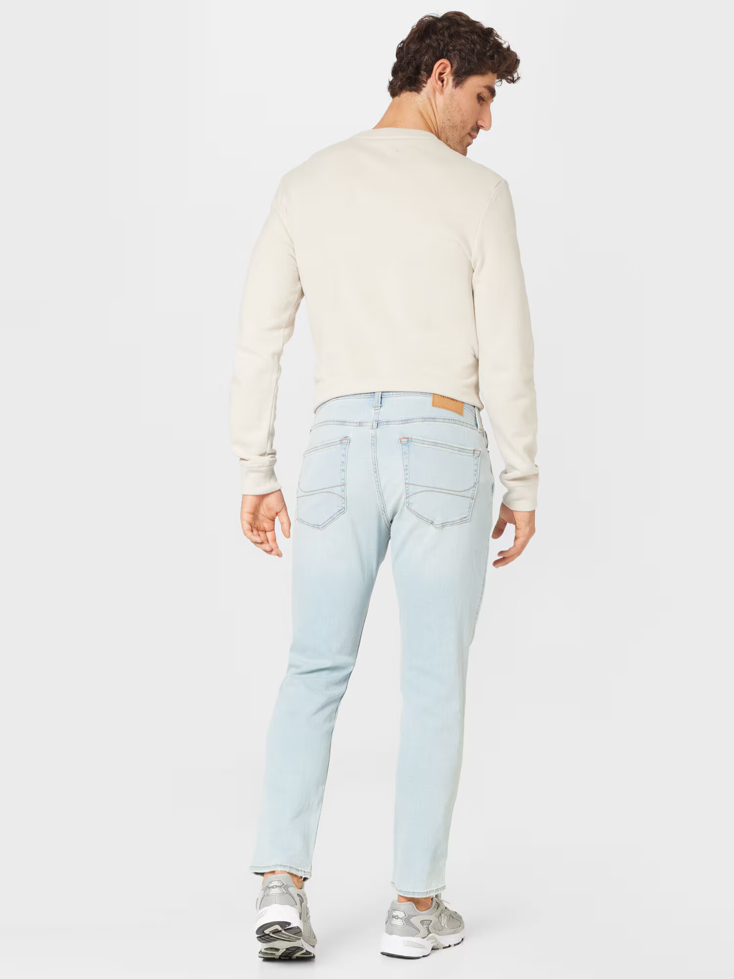 HOLLISTER Jeans albastru deschis - Pled.ro