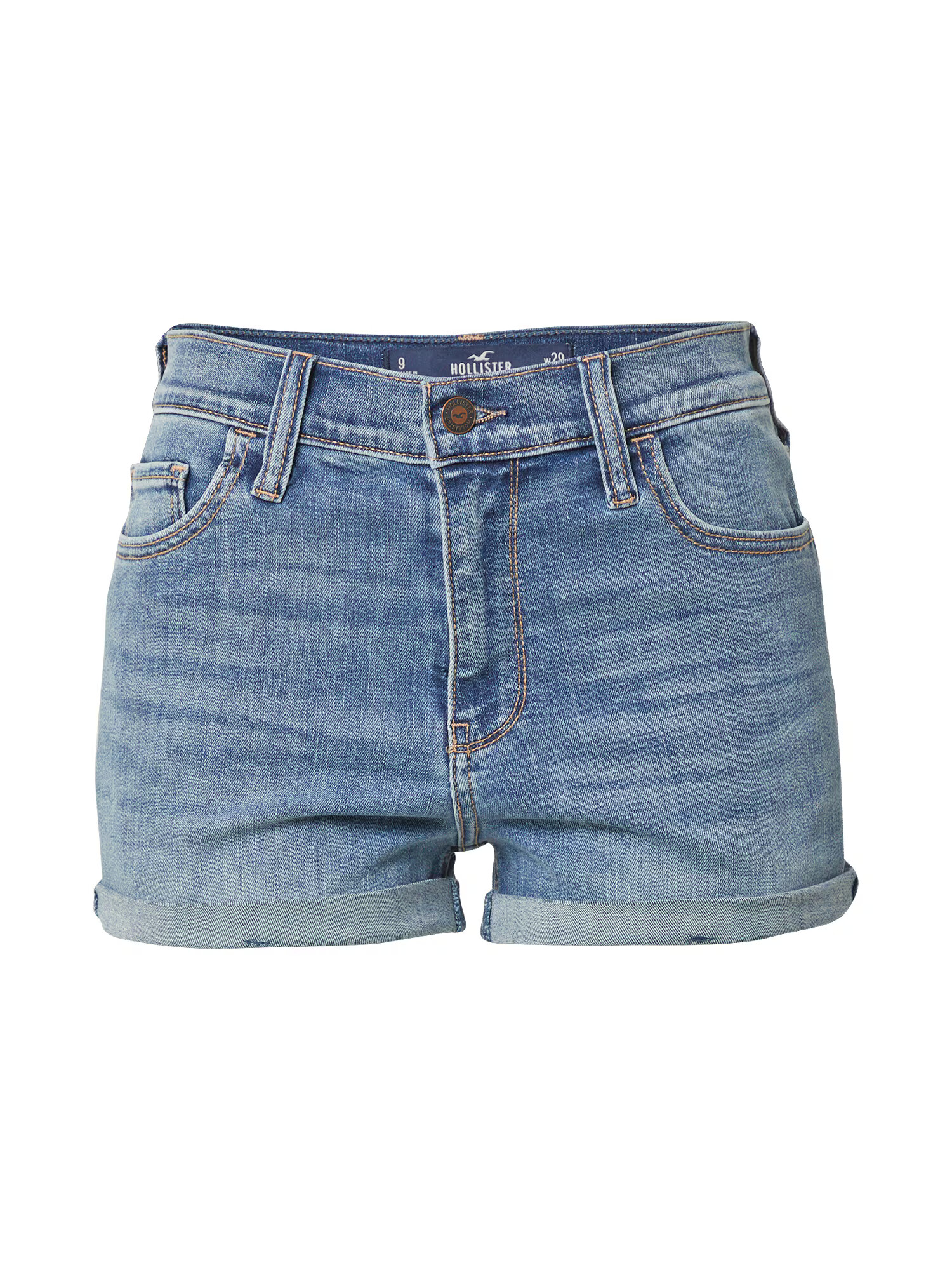 HOLLISTER Jeans albastru deschis / galben deschis / alb - Pled.ro