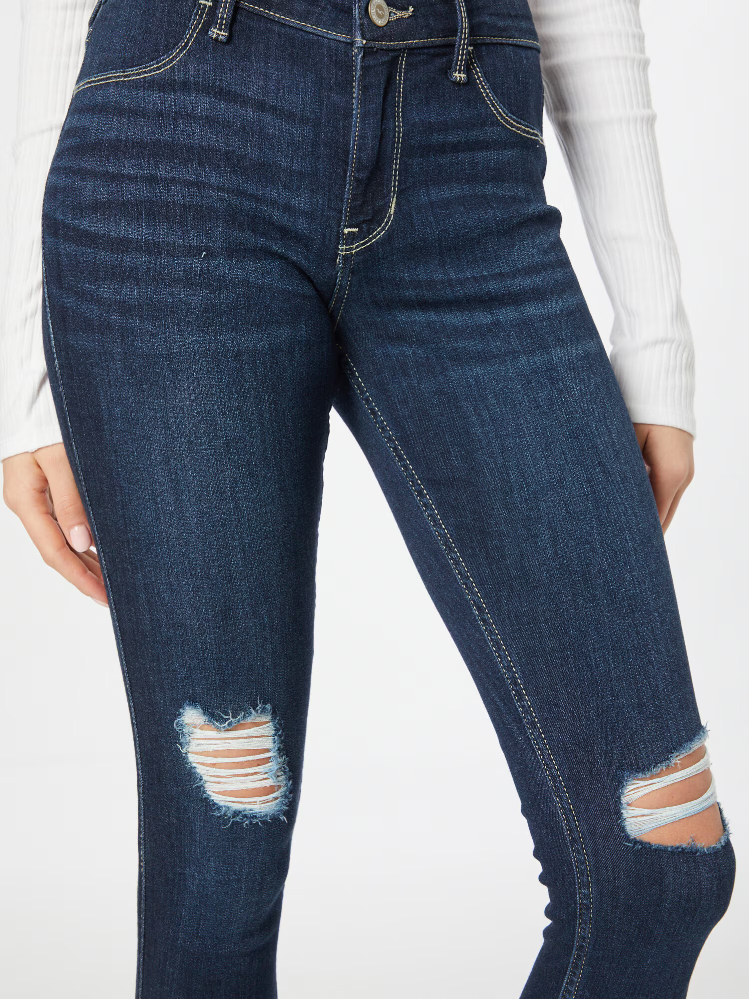 HOLLISTER Jeans albastru închis - Pled.ro