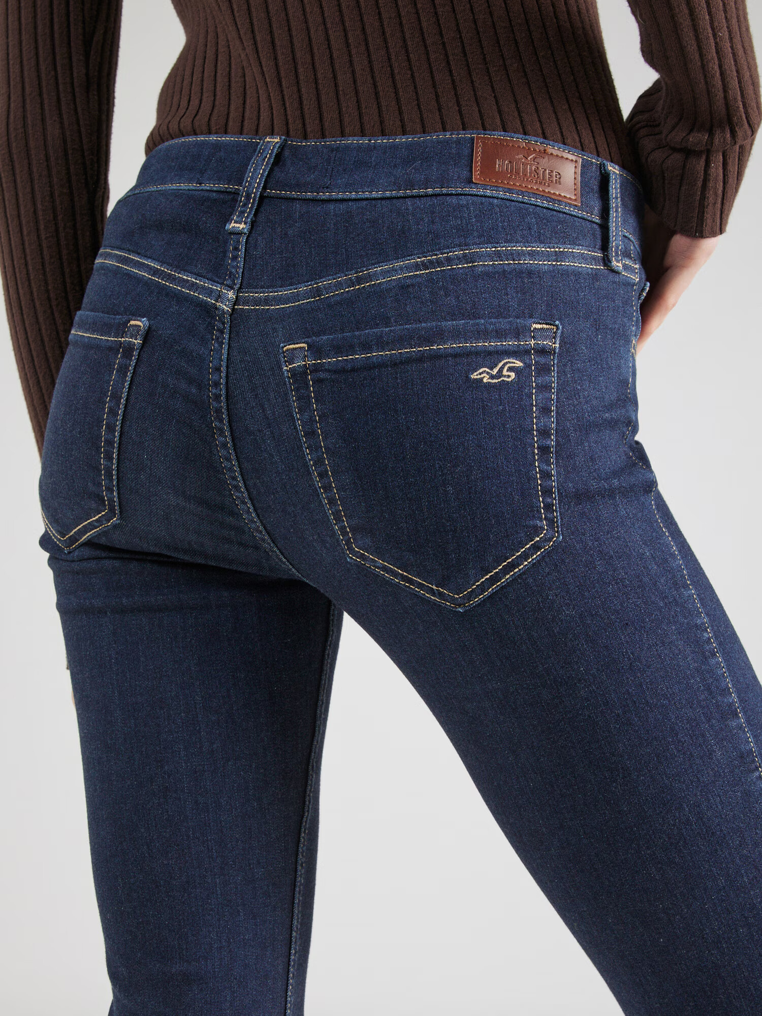 HOLLISTER Jeans albastru închis - Pled.ro