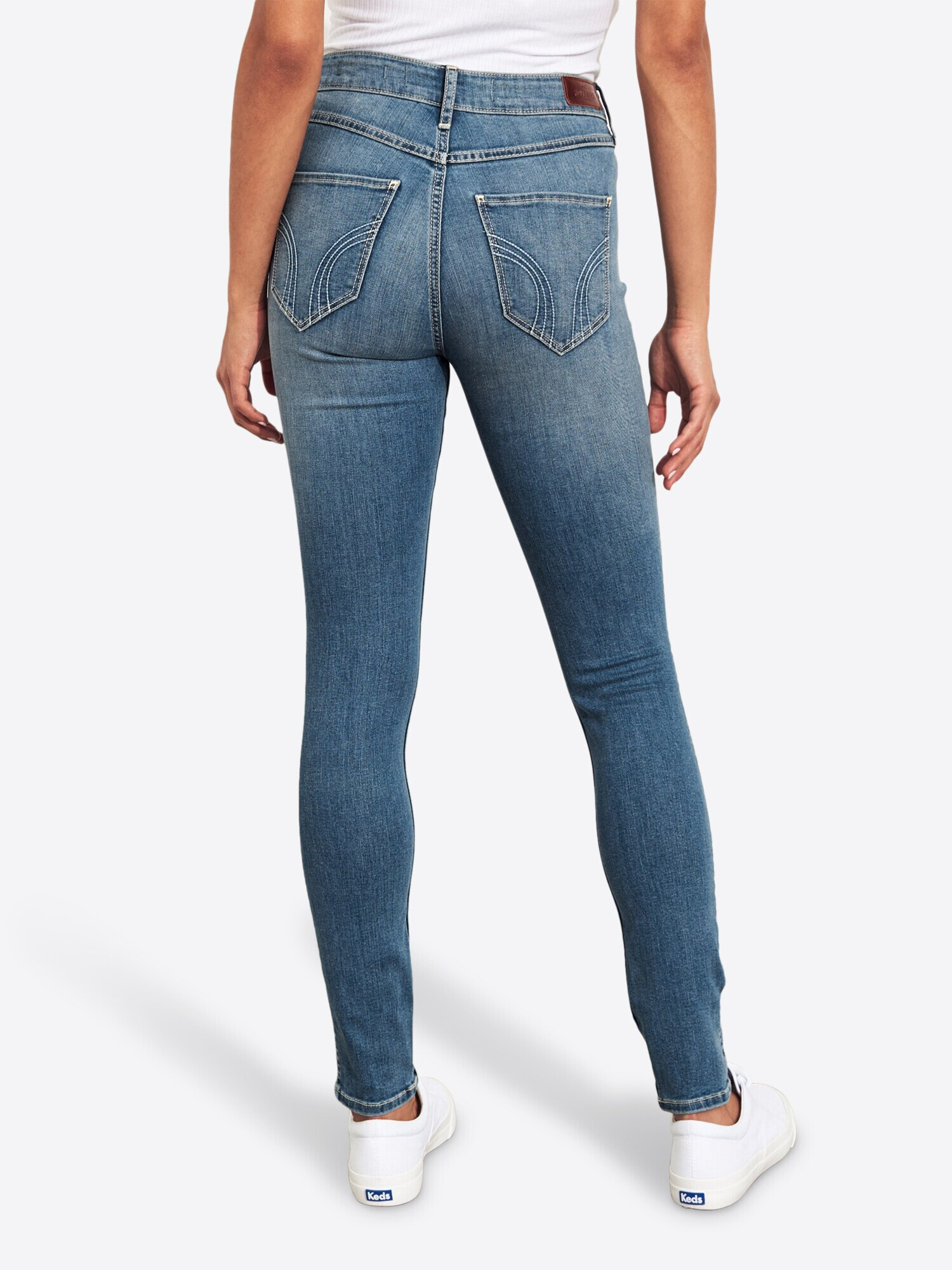 HOLLISTER Jeans 'BTS19-MD/LT DEST HRSS 34 1CC' albastru denim - Pled.ro