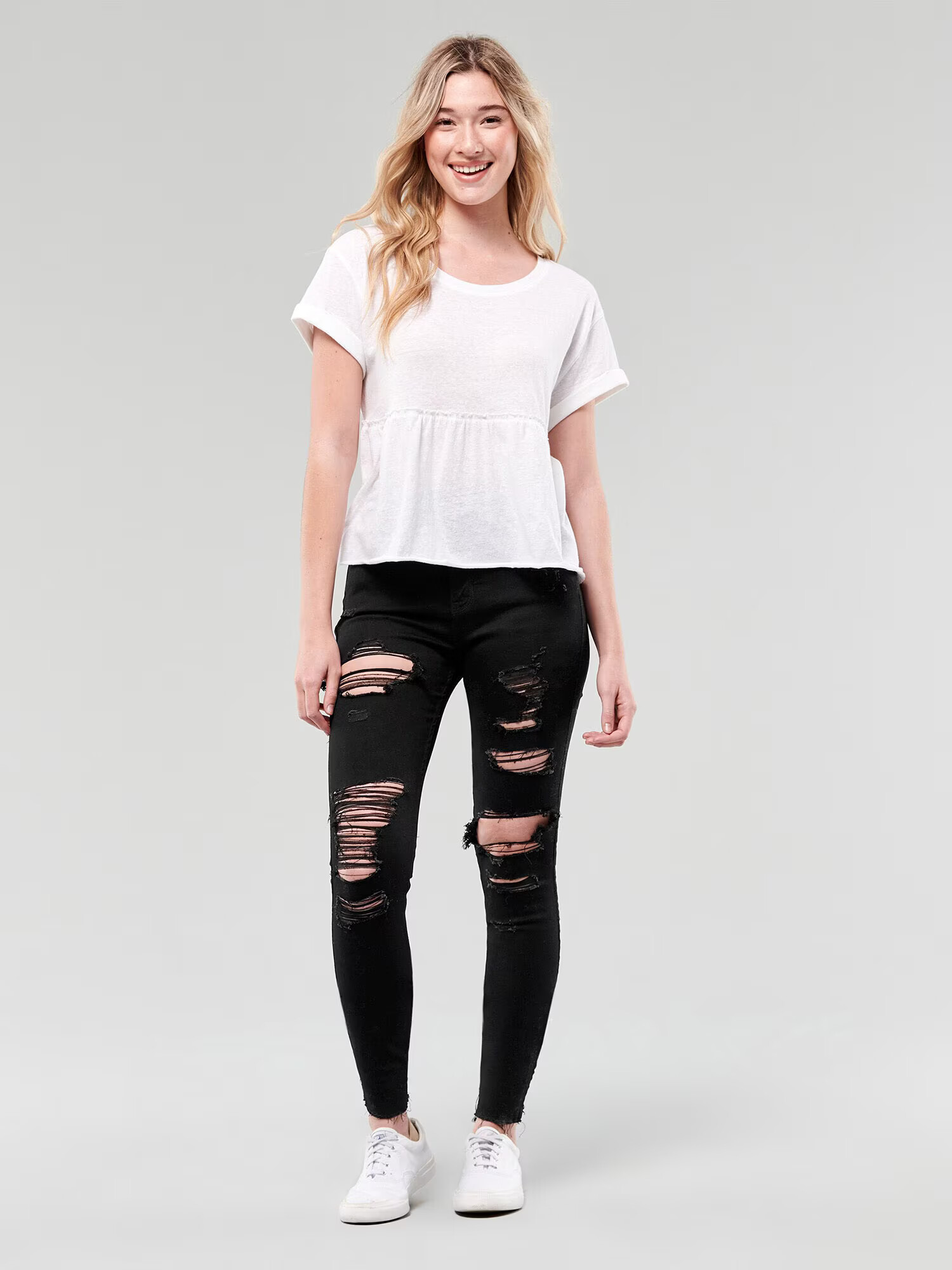 HOLLISTER Jeans negru - Pled.ro