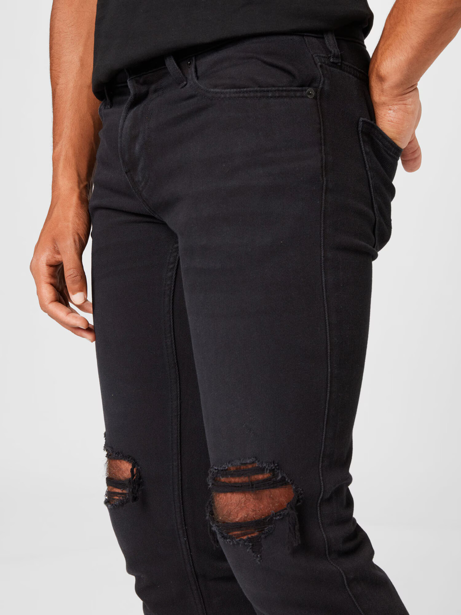 HOLLISTER Jeans negru denim - Pled.ro