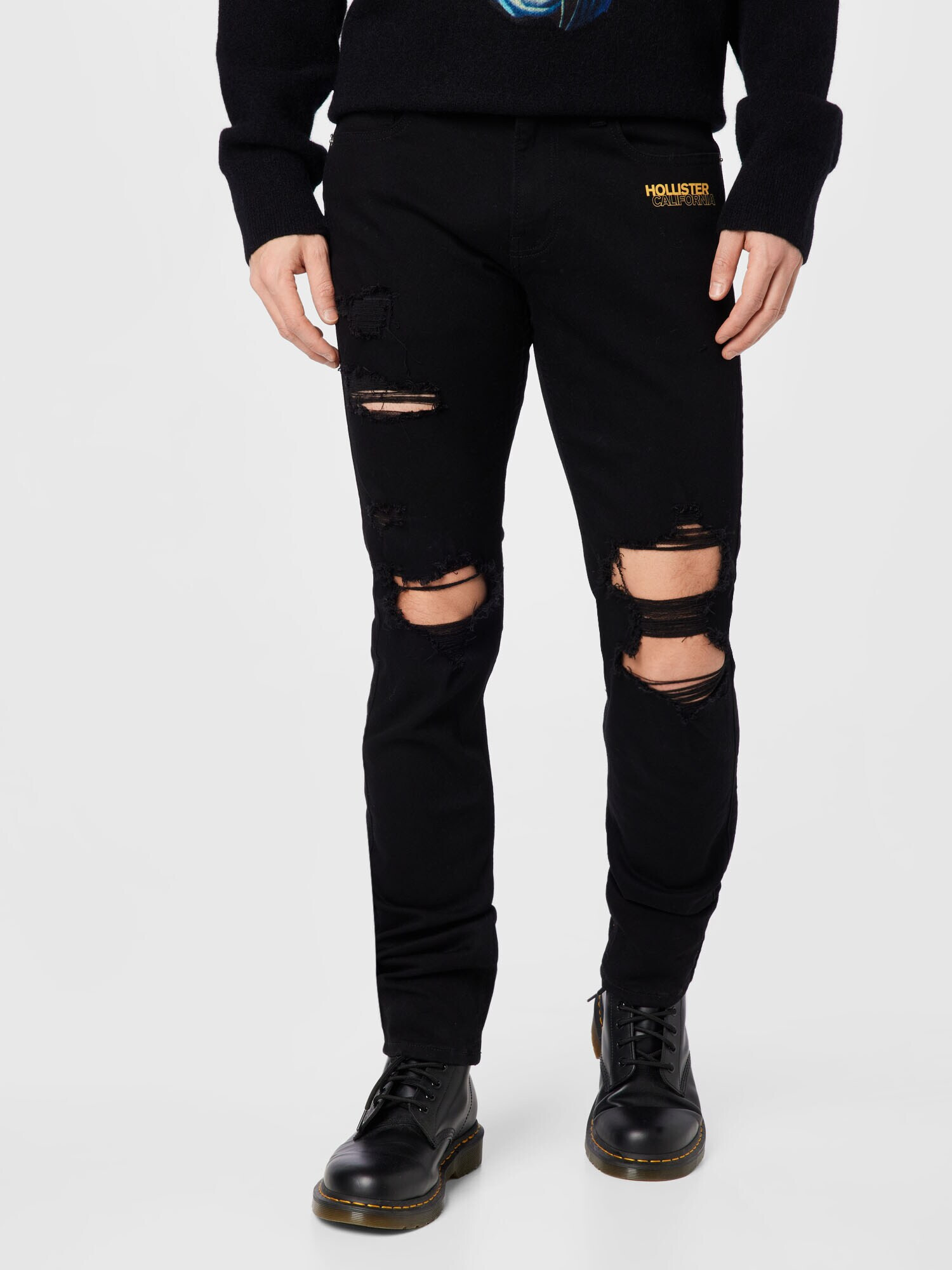 HOLLISTER Jeans negru denim - Pled.ro