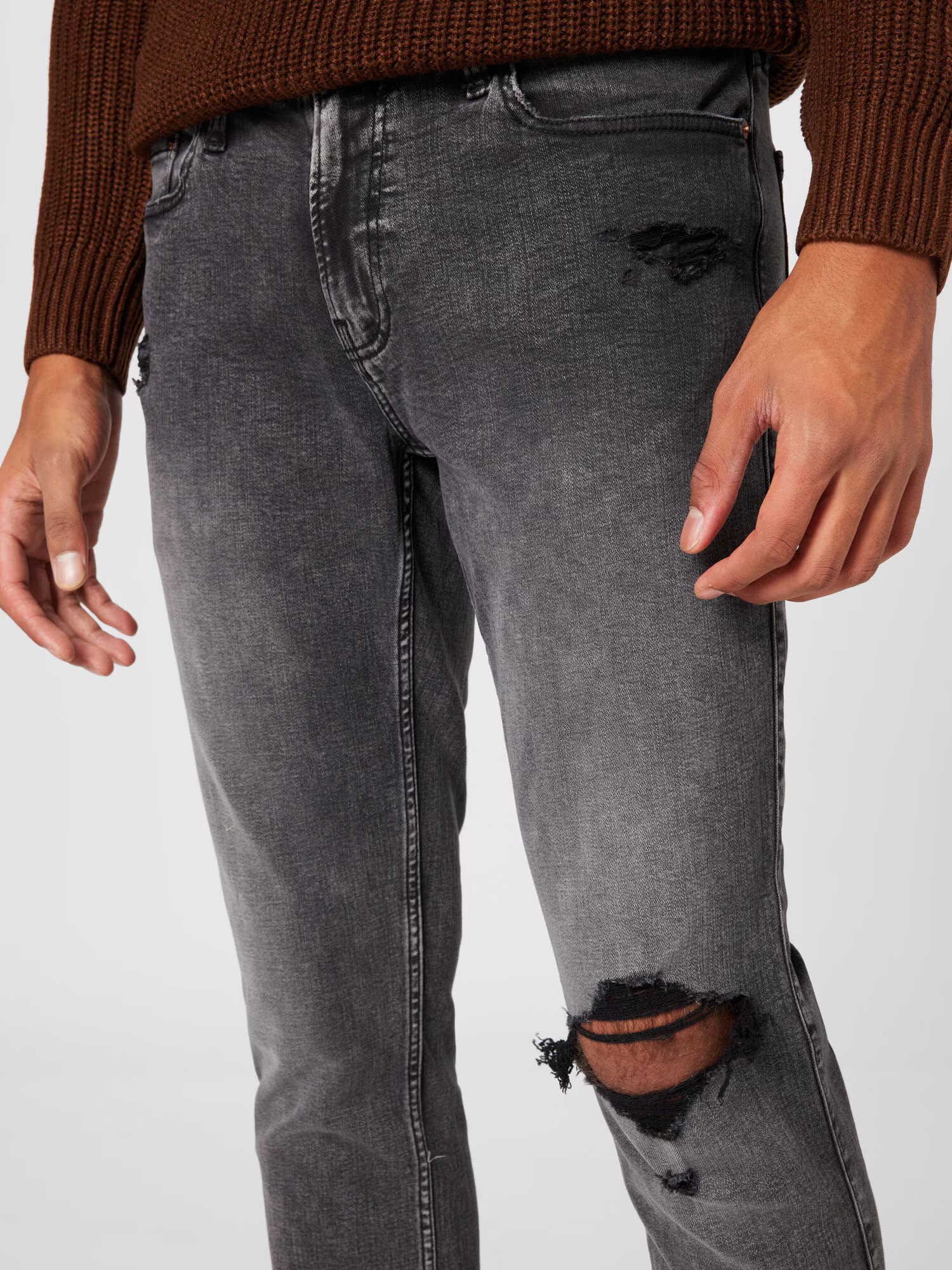 HOLLISTER Jeans negru denim - Pled.ro