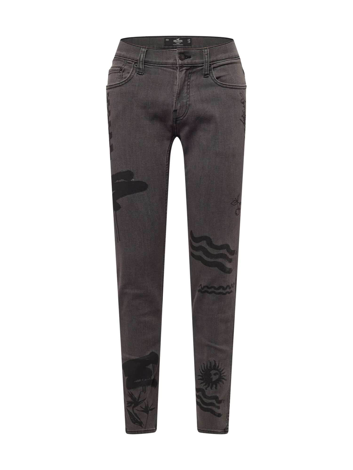 HOLLISTER Jeans negru denim - Pled.ro