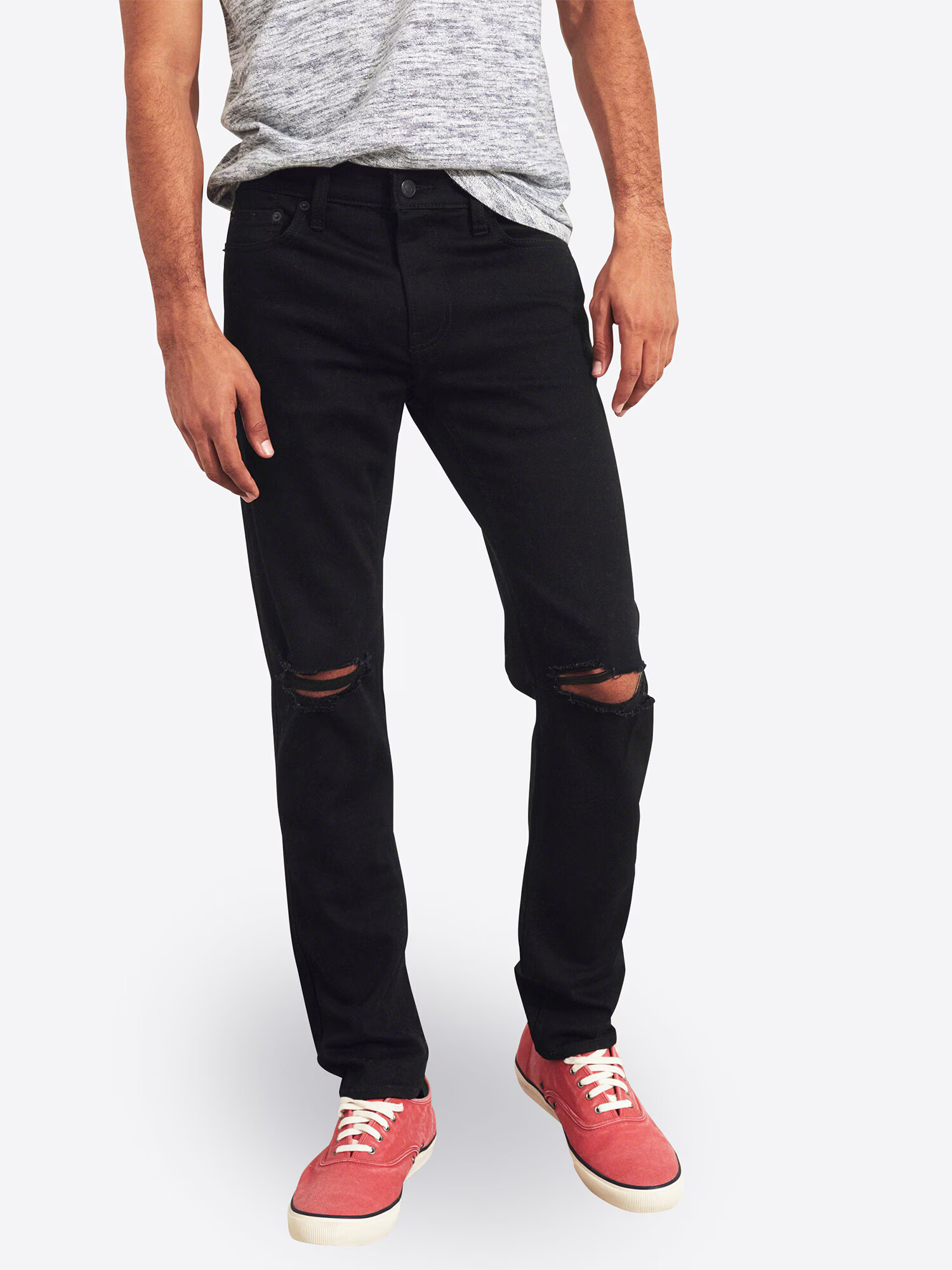 HOLLISTER Jeans negru denim - Pled.ro