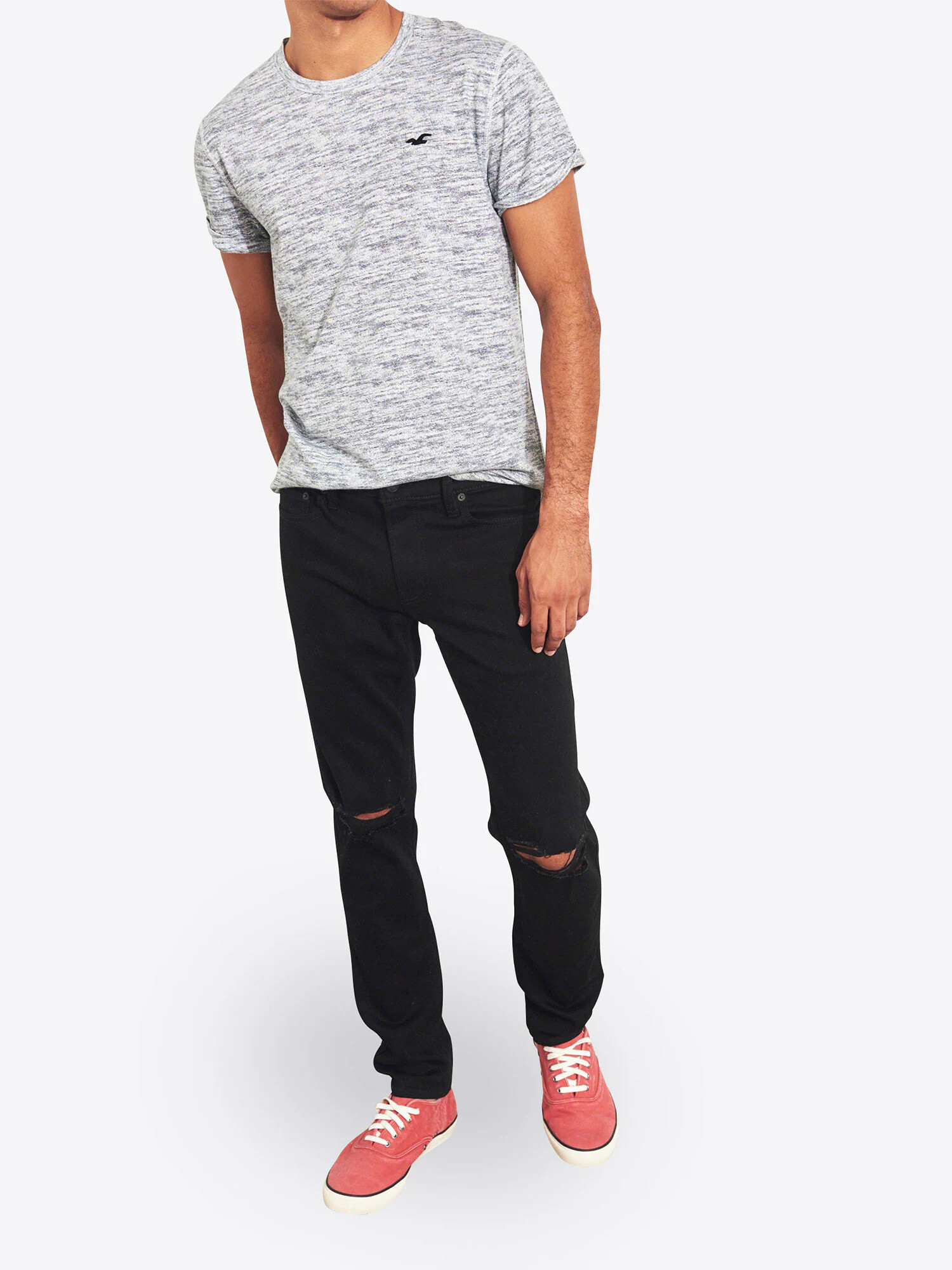 HOLLISTER Jeans negru denim - Pled.ro