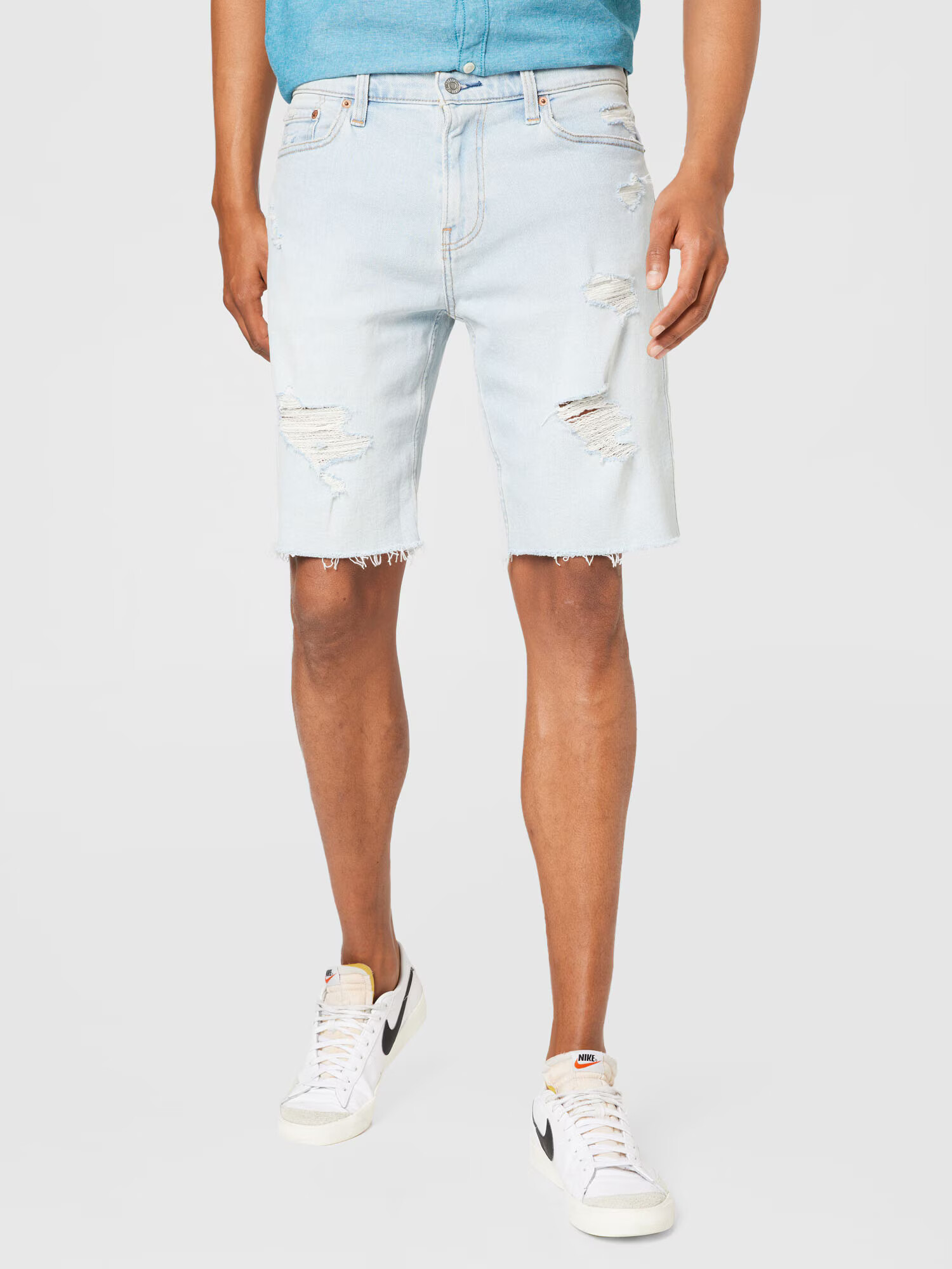 HOLLISTER Pantaloni albastru - Pled.ro